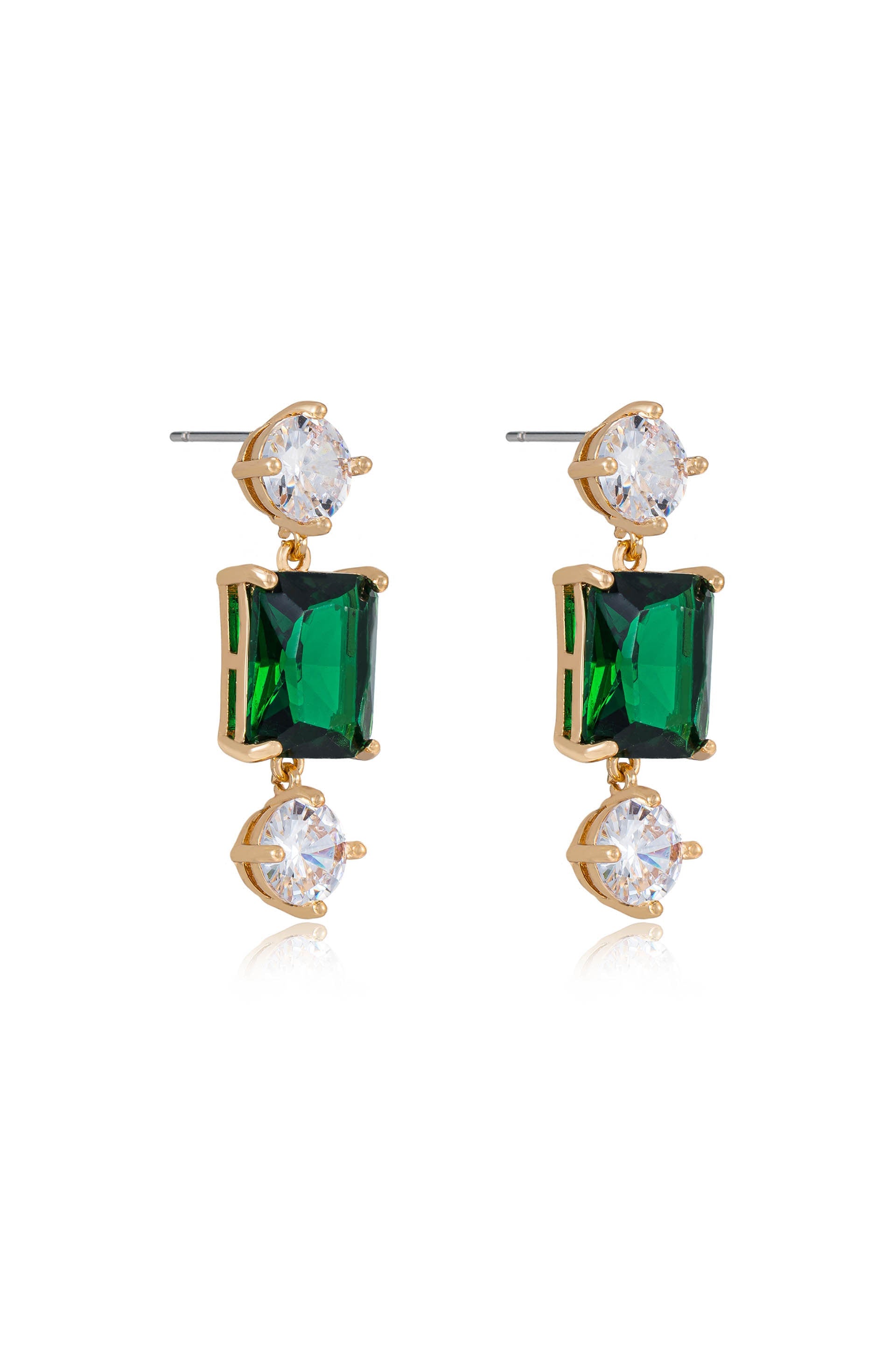 Emerald Beauty Dangle Earrings