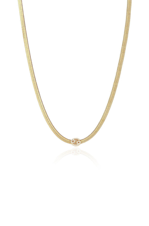 Zodiac Herringbone Necklace - Flying Tomato - Necklaces - Ettika