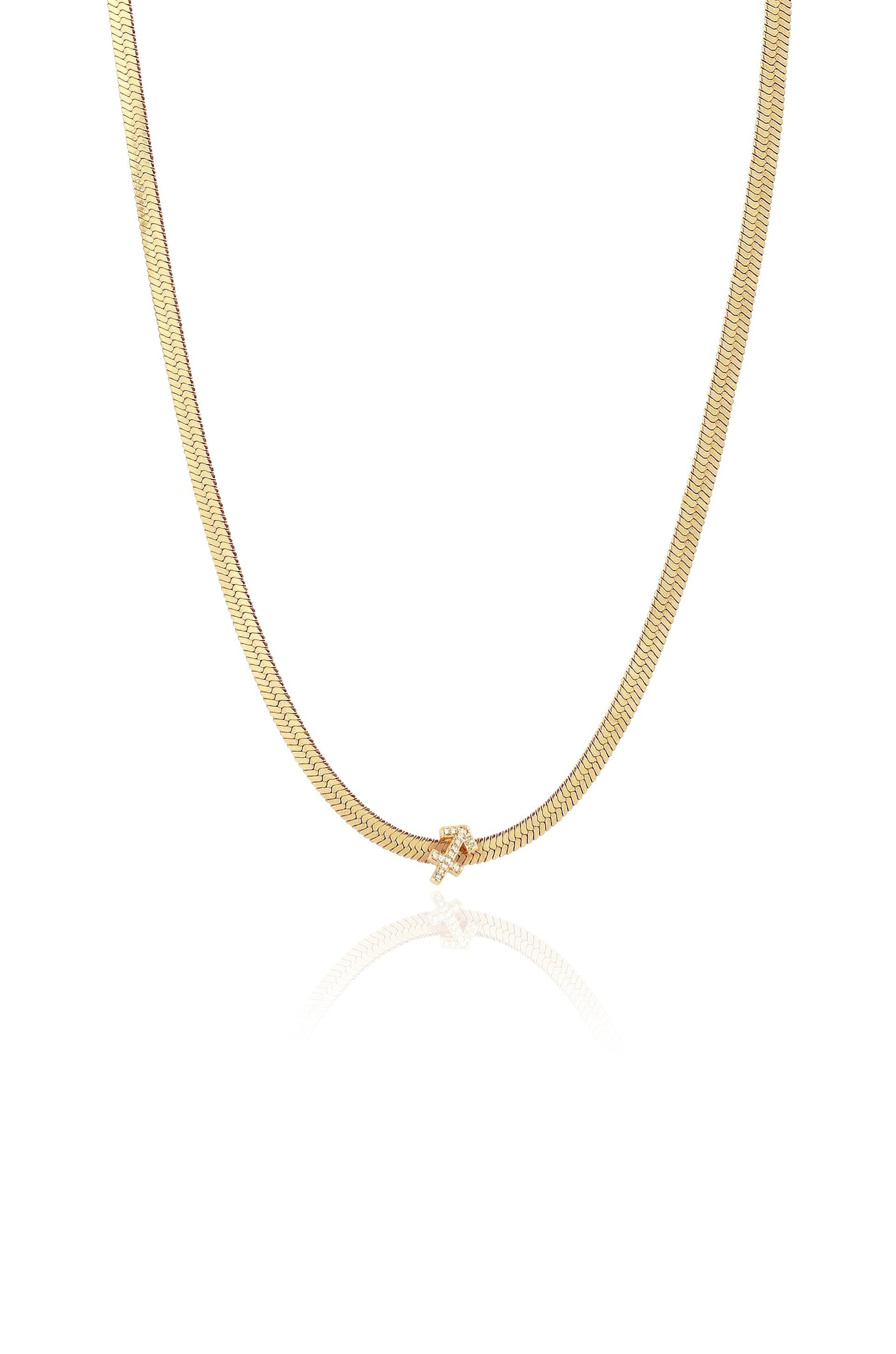 Zodiac Herringbone Necklace - Flying Tomato - Necklaces - Ettika