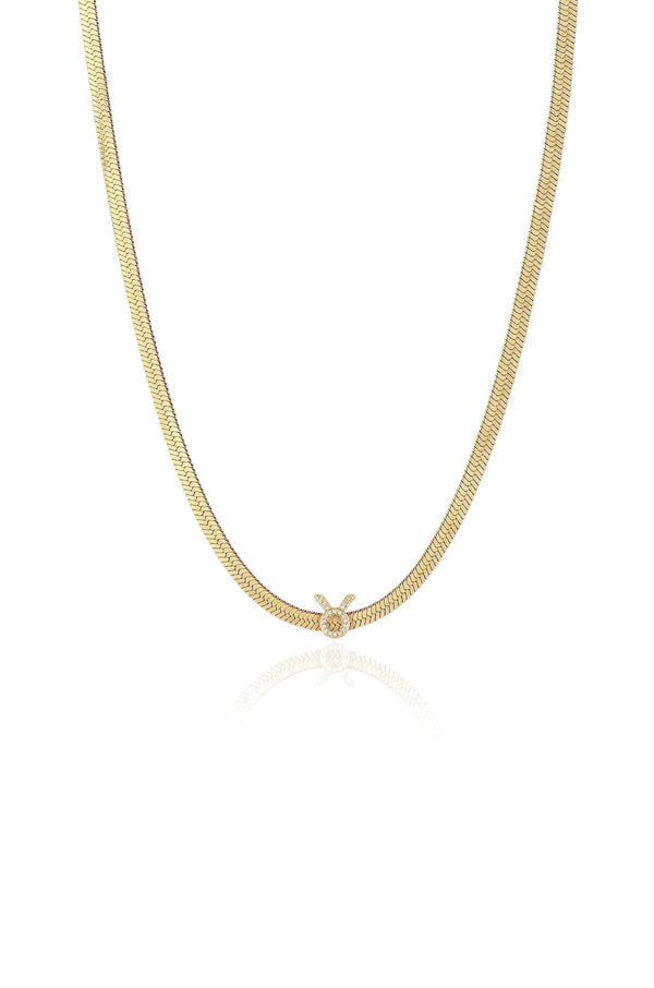 Zodiac Herringbone Necklace - Flying Tomato - Necklaces - Ettika
