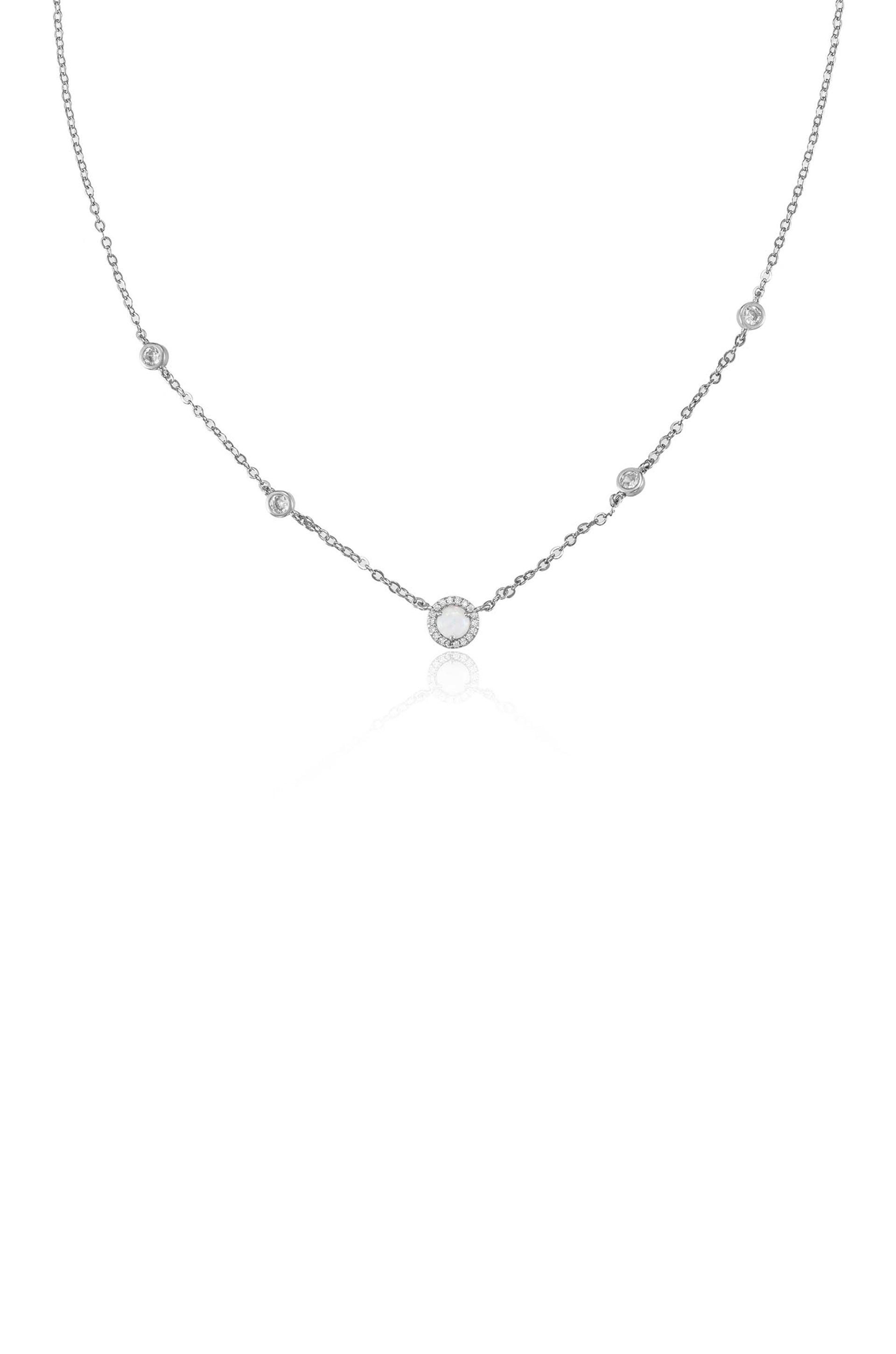 Olivia Opal and Crystal Necklace