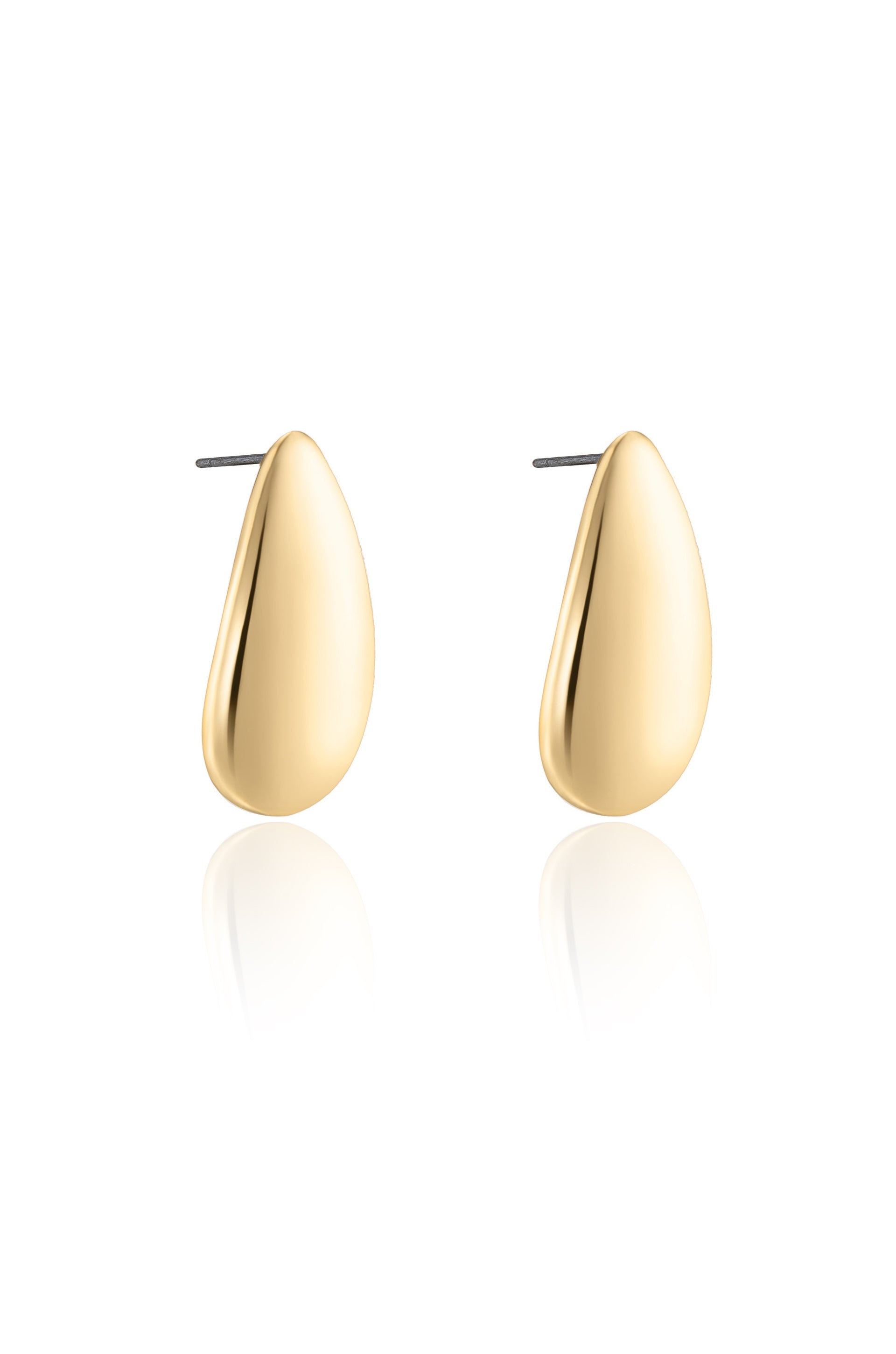 Golden Teardrop Earrings - Flying Tomato - Earrings - Ettika