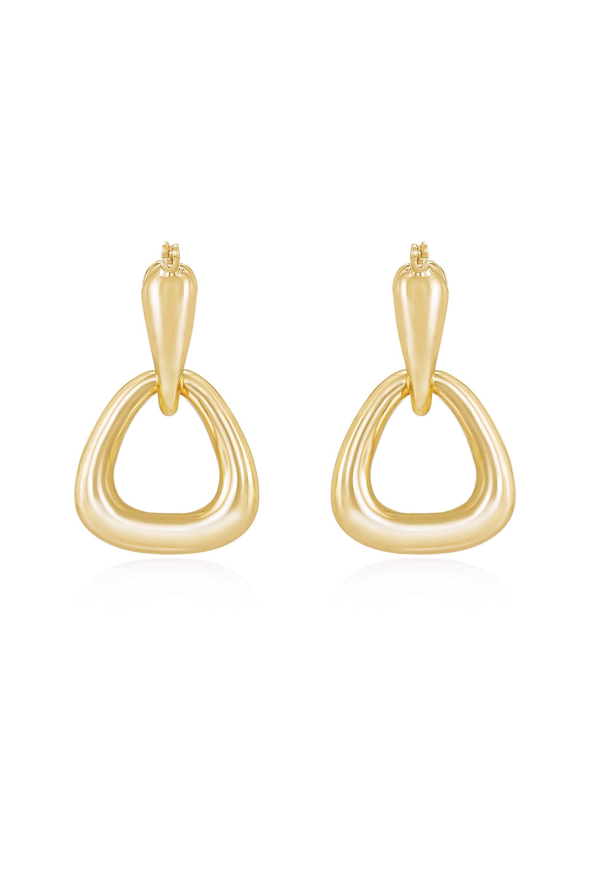 Baby Double Dangle Hoop Earrings - Flying Tomato - Earrings - Ettika