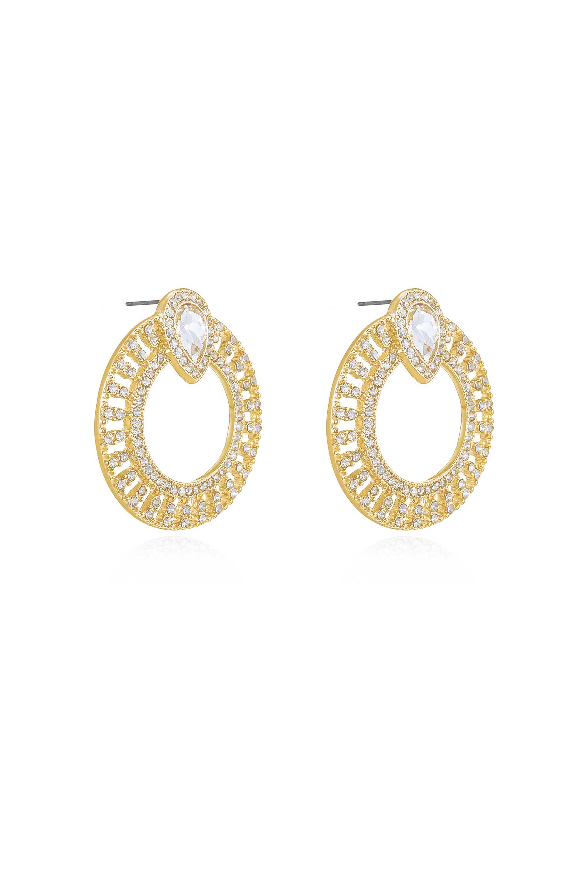 Glitter and Shine Circle Earrings