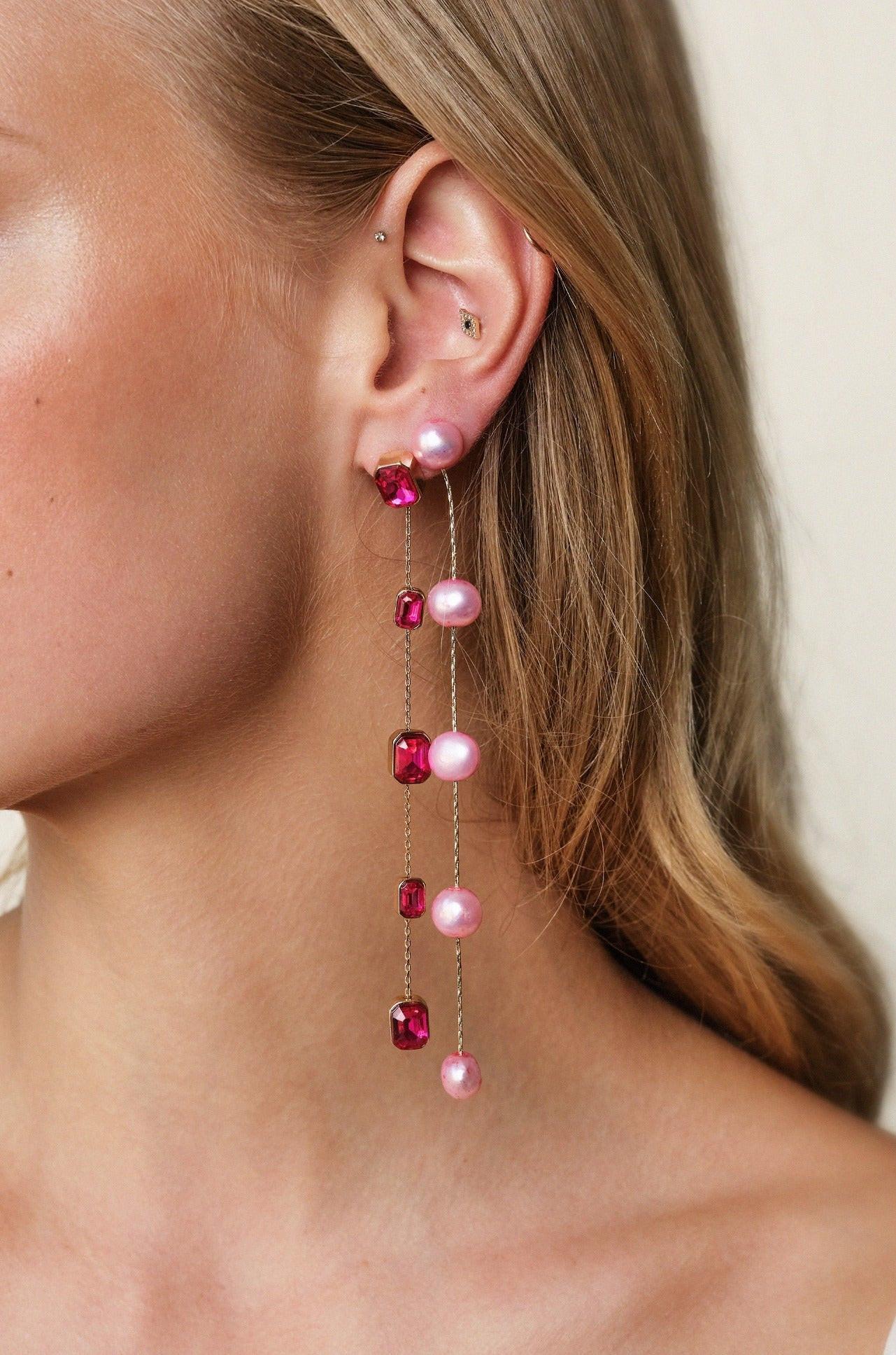 Iconic Crystal Dangle Earrings.