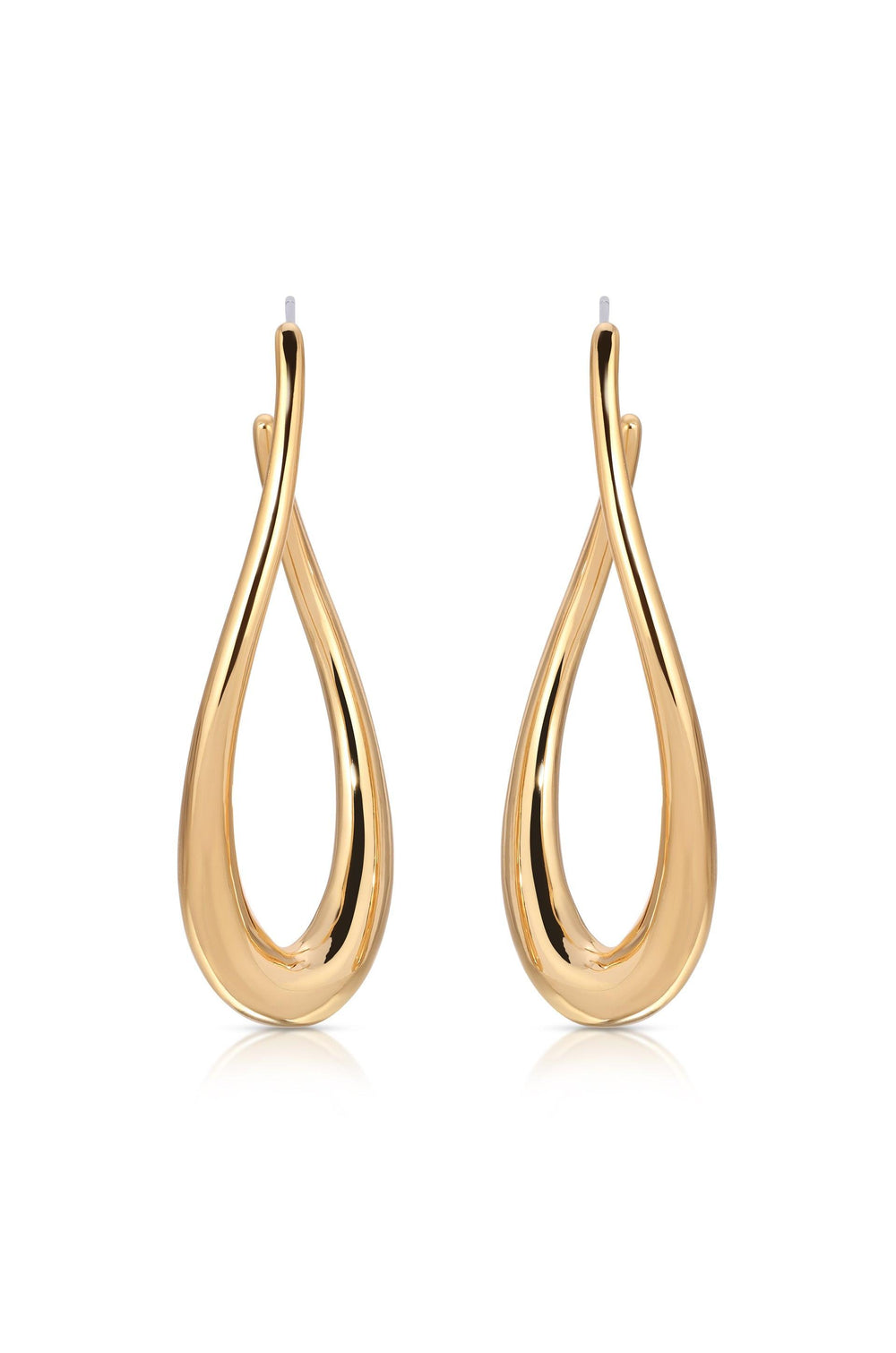 Oblong Abstract Hoop Earring - Flying Tomato - Earrings - Ettika