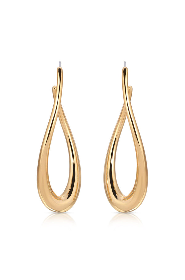 Oblong Abstract Hoop Earring - Flying Tomato - Earrings - Ettika