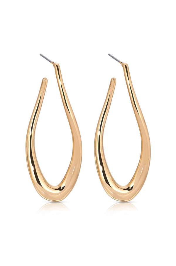 Oblong Abstract Hoop Earring - Flying Tomato - Earrings - Ettika