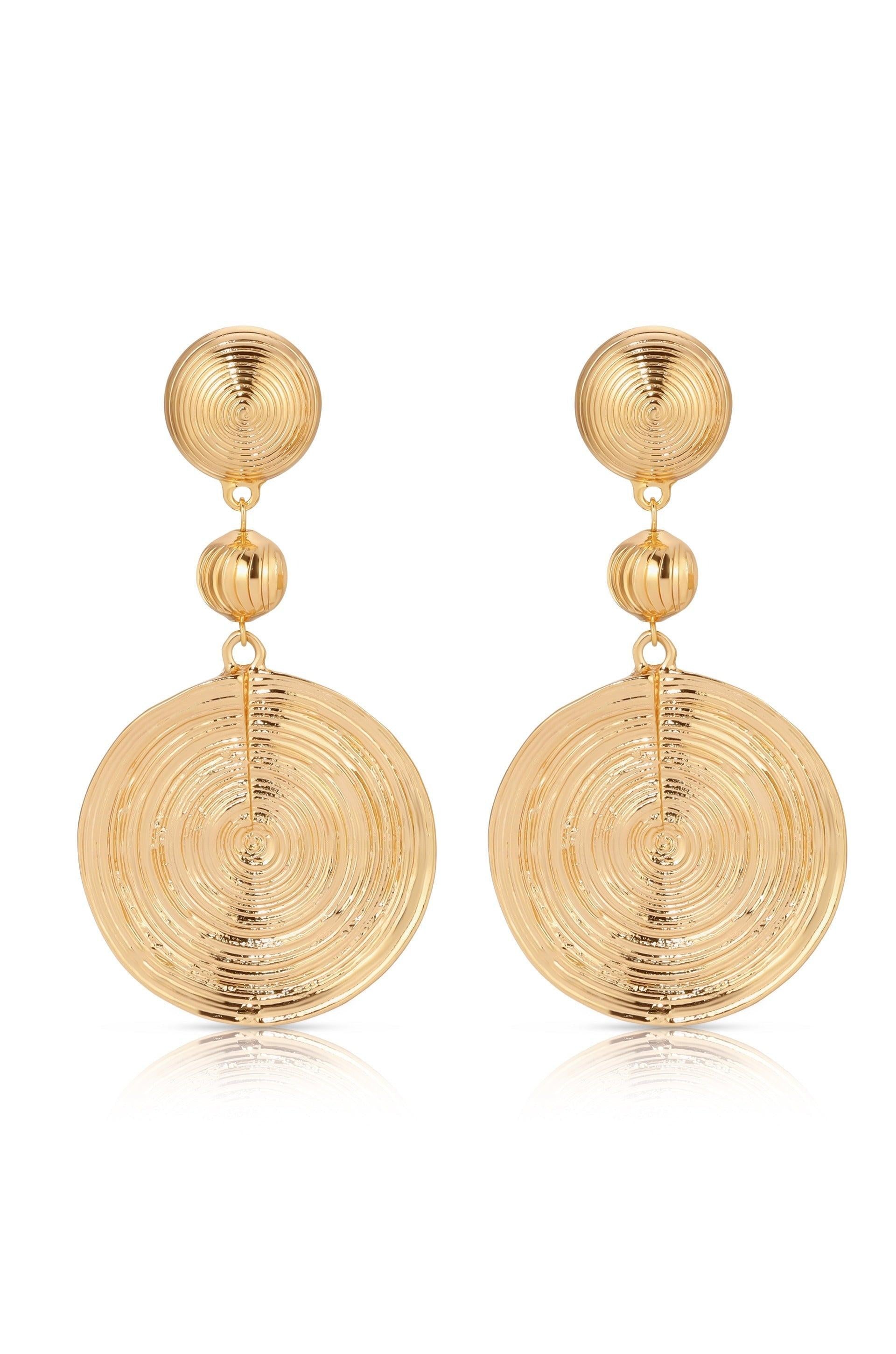 Swirl Pendant Dangle Earrings - Flying Tomato - Earrings - Ettika