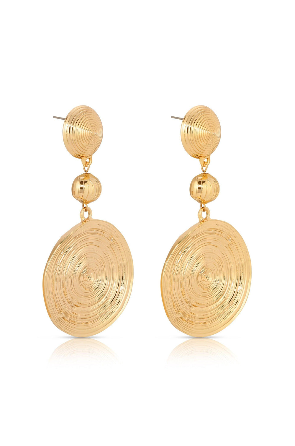 Swirl Pendant Dangle Earrings - Flying Tomato - Earrings - Ettika