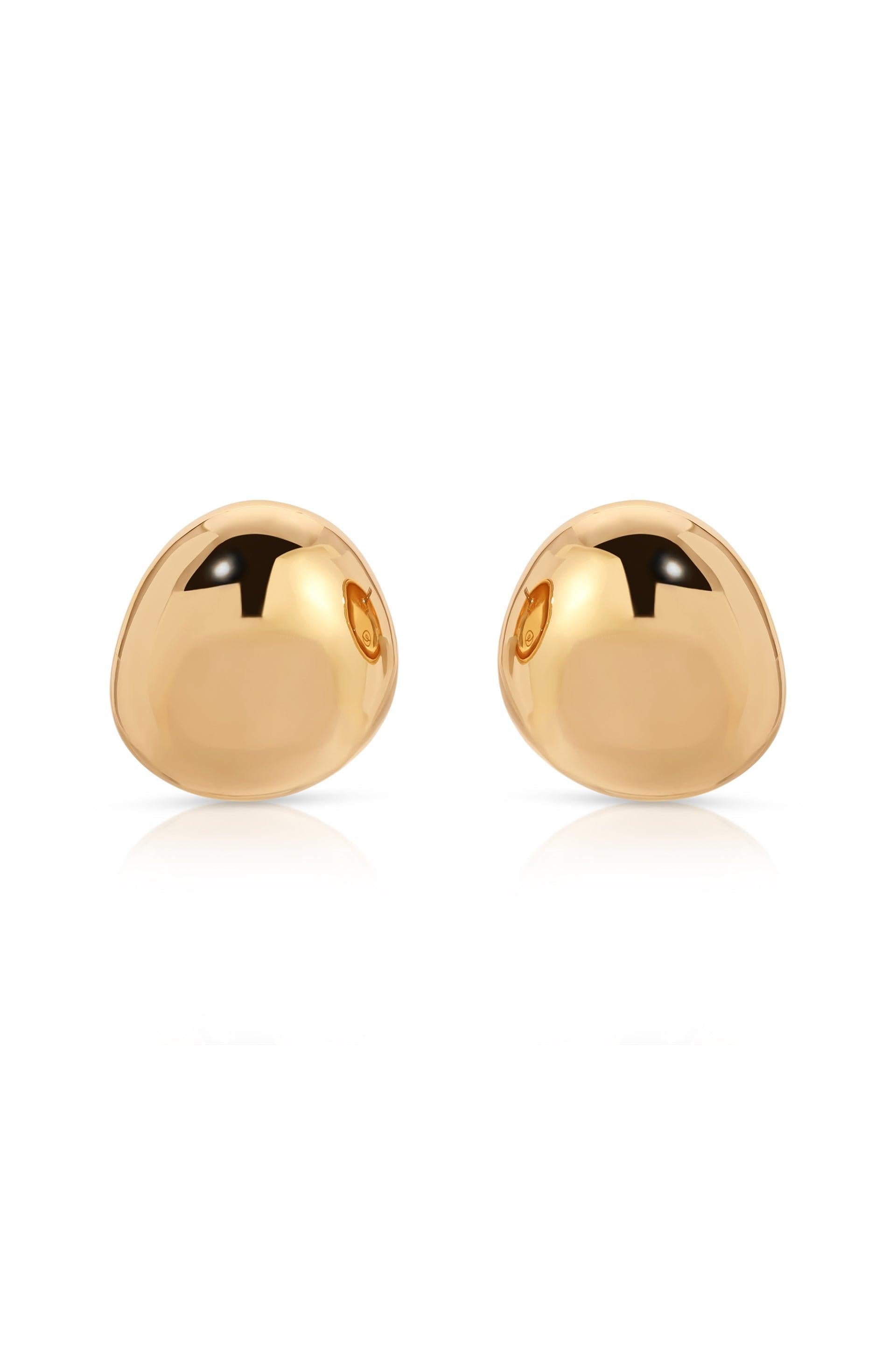 Polished Pebble Stud Earrings.
