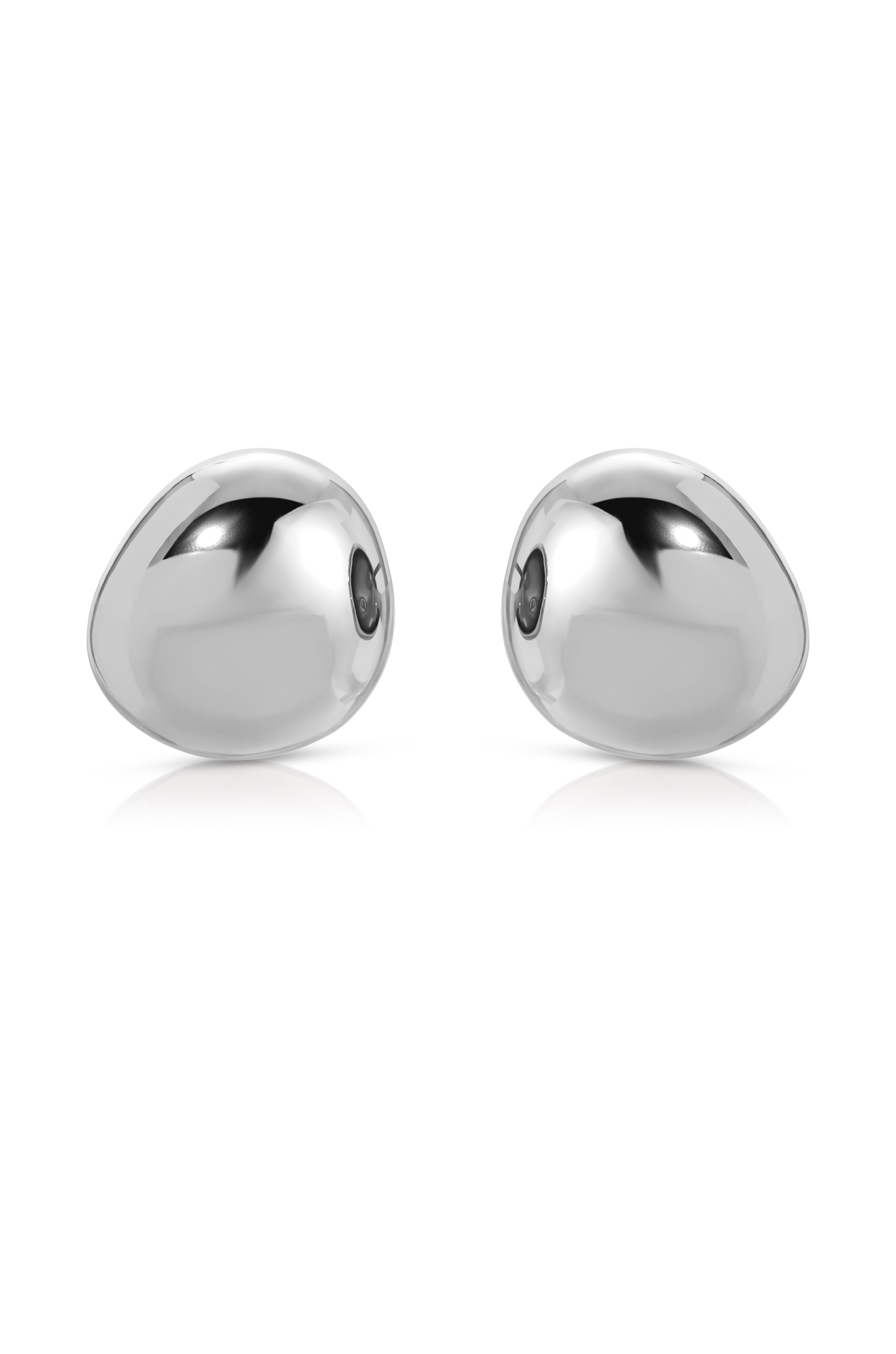 Polished Pebble Stud Earrings