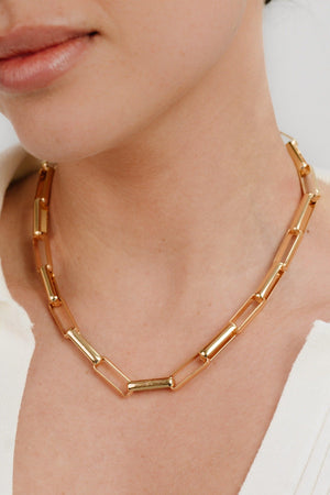 Rectangular Link Necklace - Flying Tomato - Necklaces - Ettika