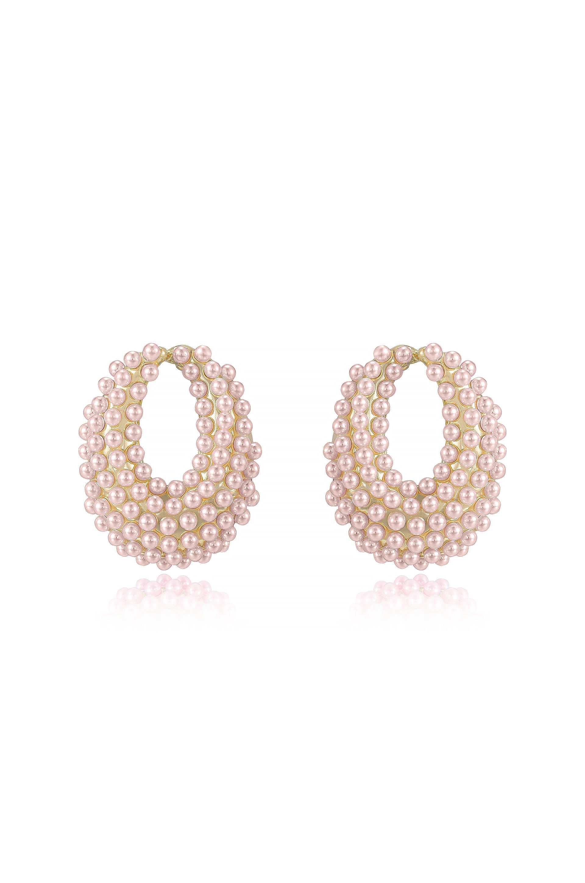 Classic Pearl Cluster Stud Earrings