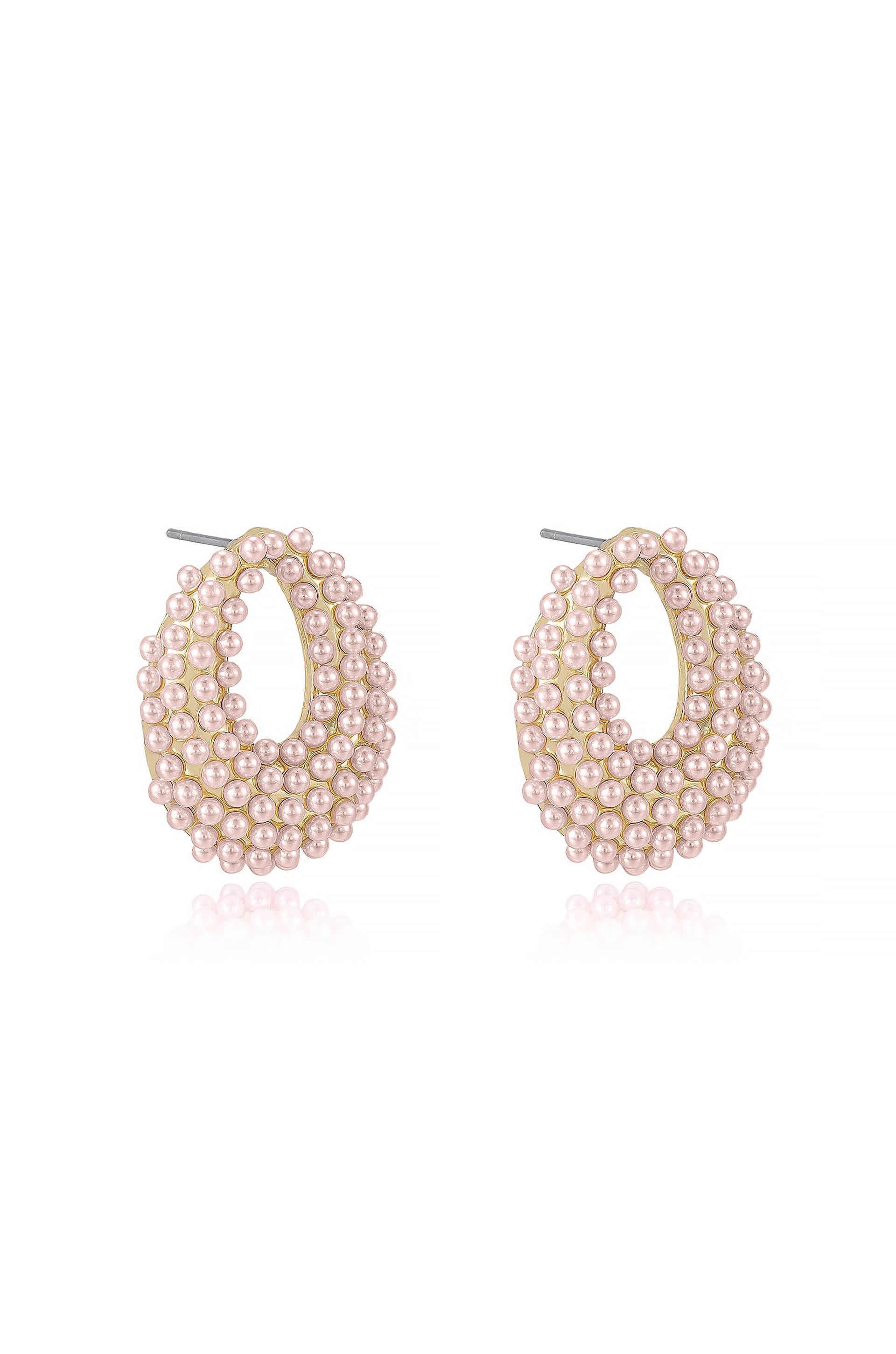 Classic Pearl Cluster Stud Earrings