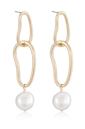 Mara Dangle Pearl Earrings - Flying Tomato - Earrings - Ettika