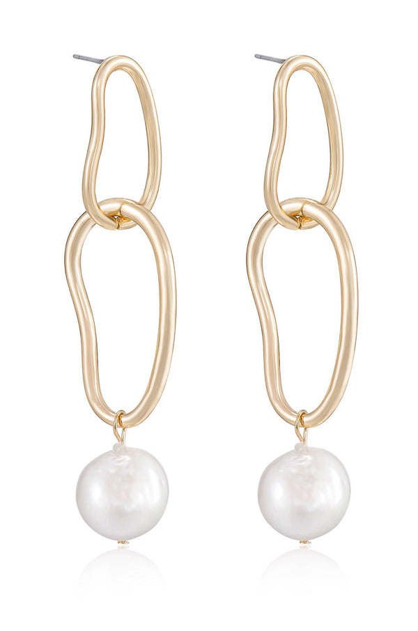 Mara Dangle Pearl Earrings - Flying Tomato - Earrings - Ettika