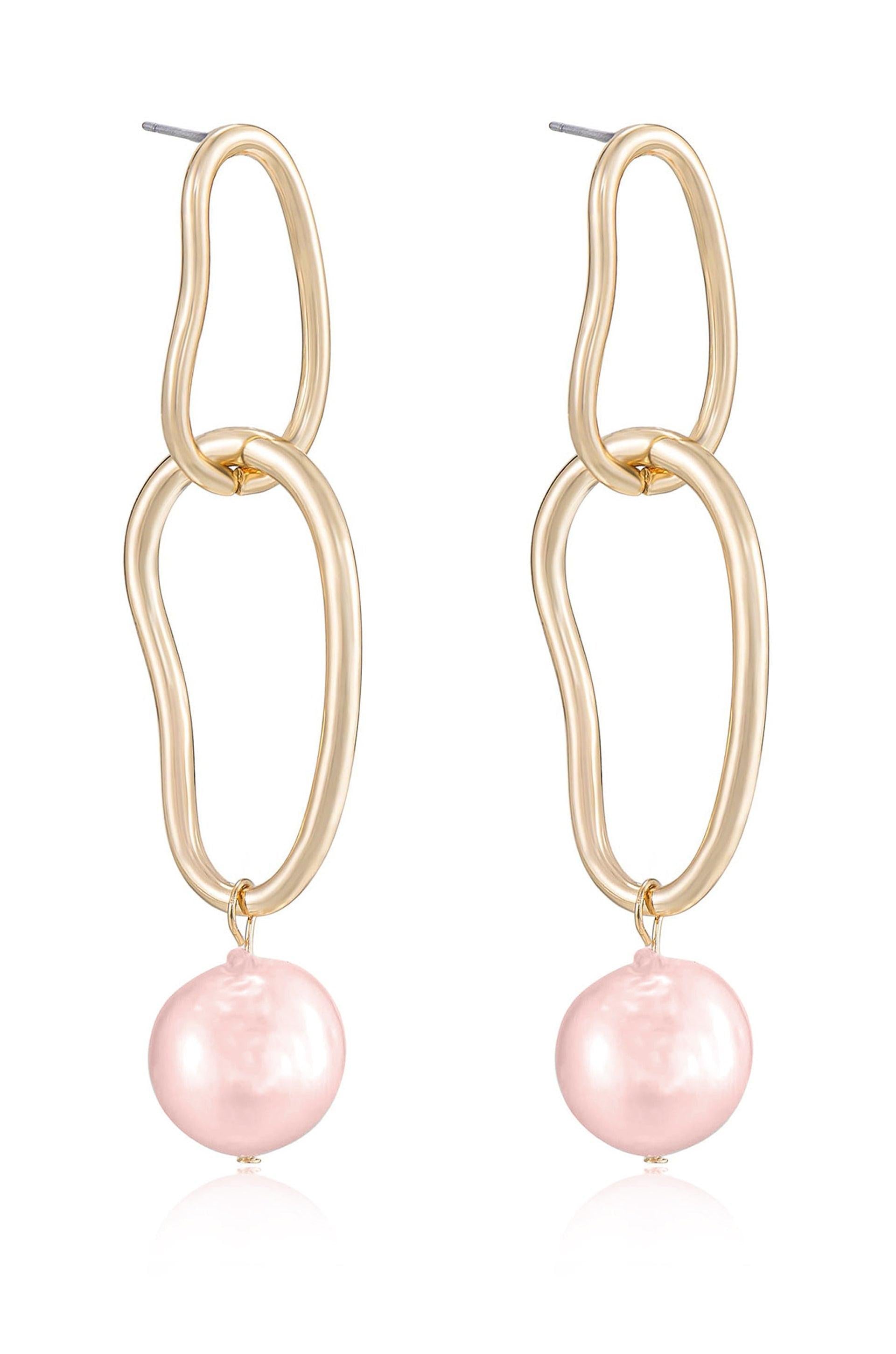 Mara Dangle Pearl Earrings - Flying Tomato - Earrings - Ettika