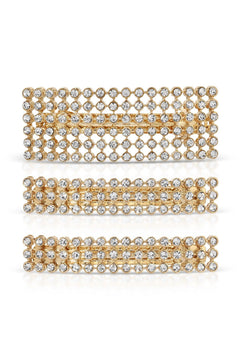 Disco Doll Crystal Barrette Set - Flying Tomato - Hair - Ettika