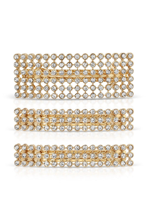 Disco Doll Crystal Barrette Set - Flying Tomato - Hair - Ettika