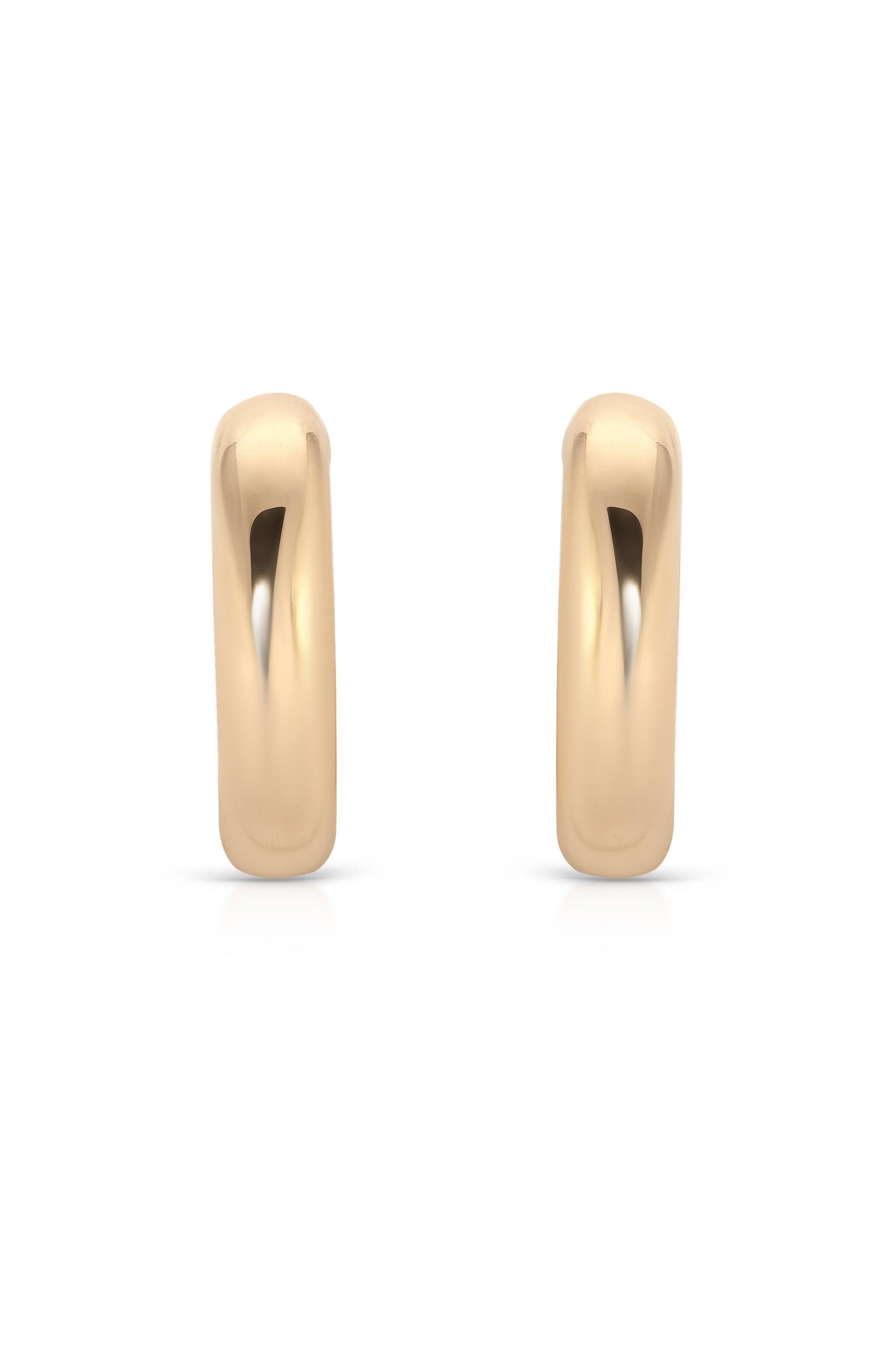 Small Thick Classic Hoops - Flying Tomato - Earrings - Ettika