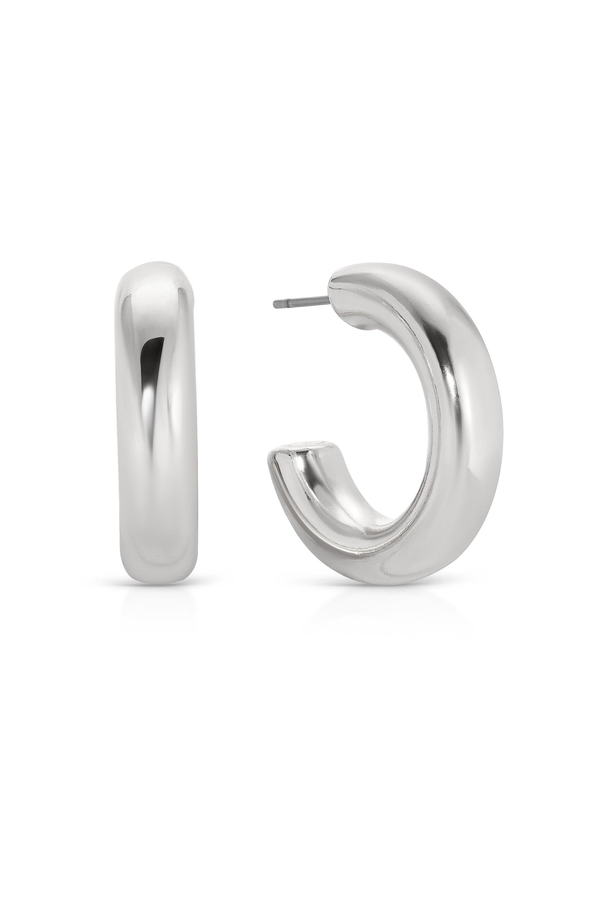 Small Thick Classic Hoops - Flying Tomato - Earrings - Ettika