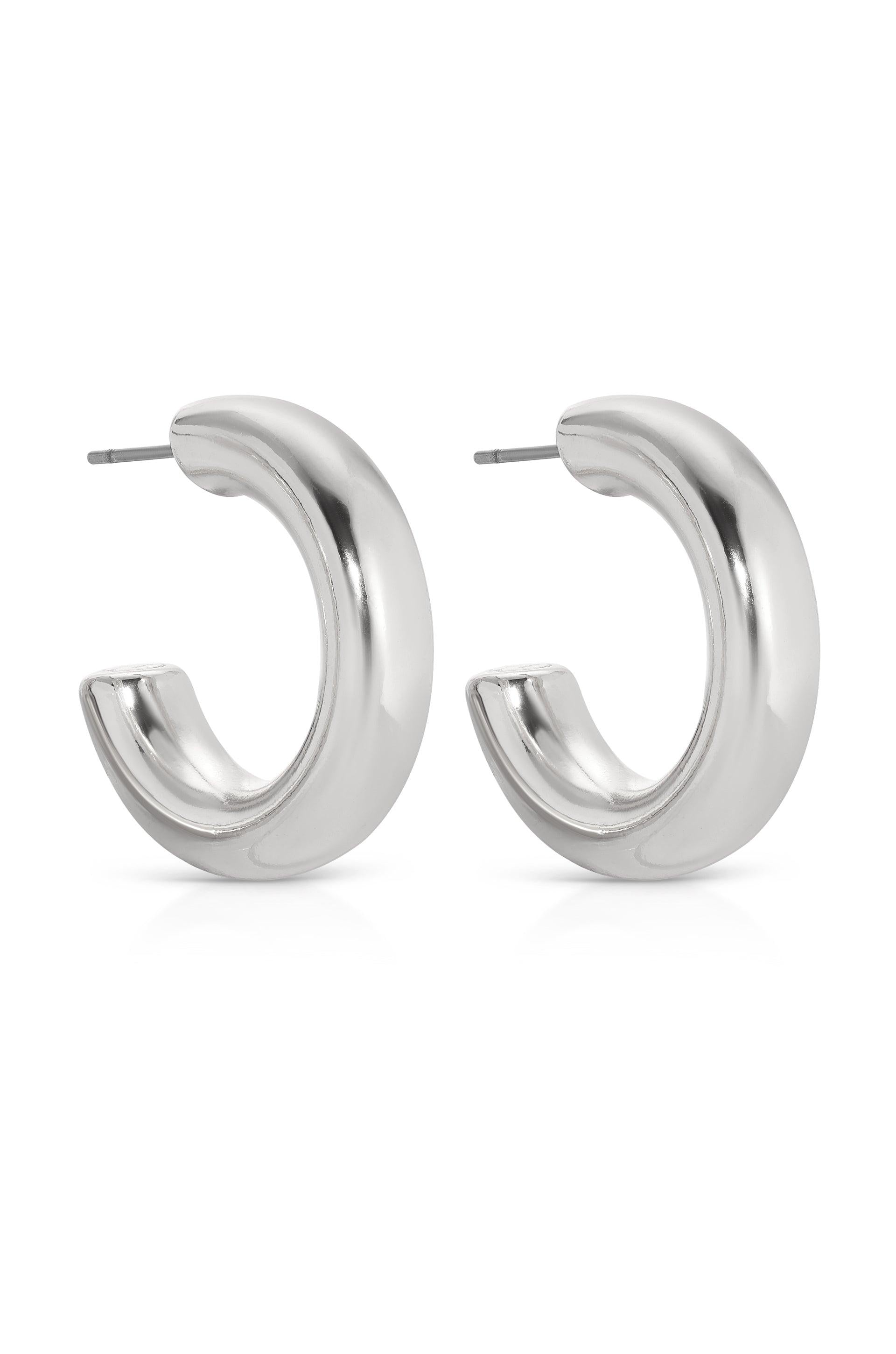 Small Thick Classic Hoops - Flying Tomato - Earrings - Ettika