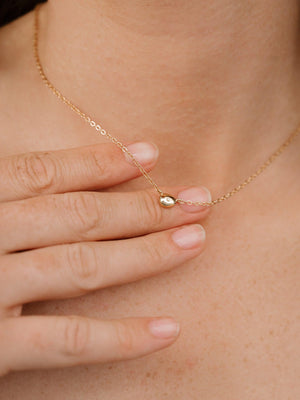 Polished Dainty Pebble Necklace - Flying Tomato - Necklaces - Ettika