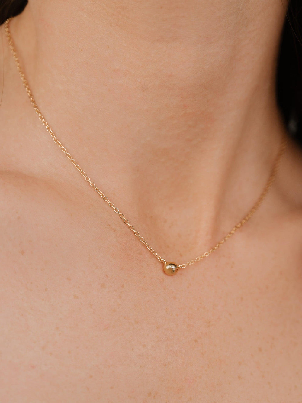Polished Dainty Pebble Necklace - Flying Tomato - Necklaces - Ettika