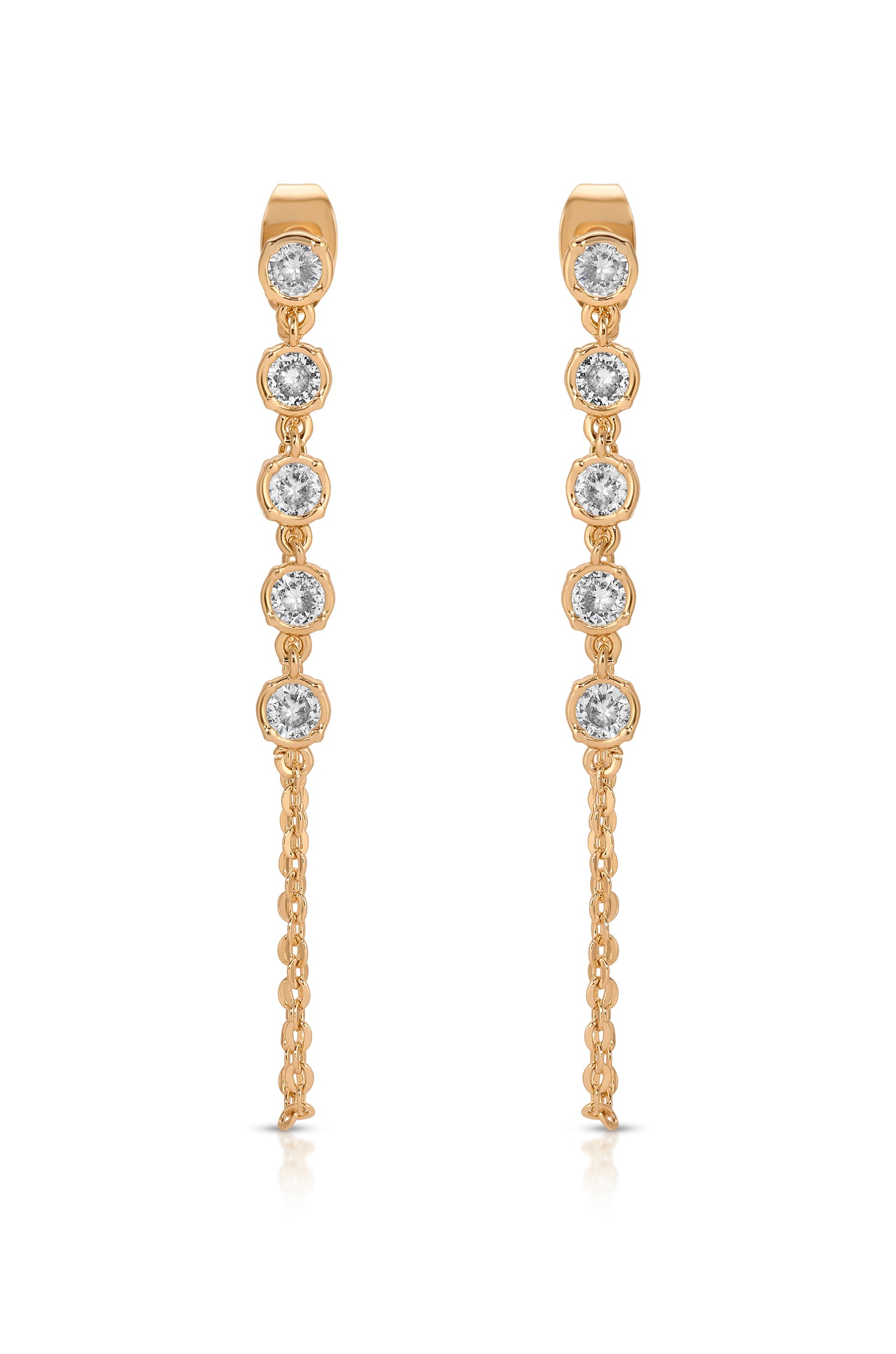 Crystal Chain Danglers Earring