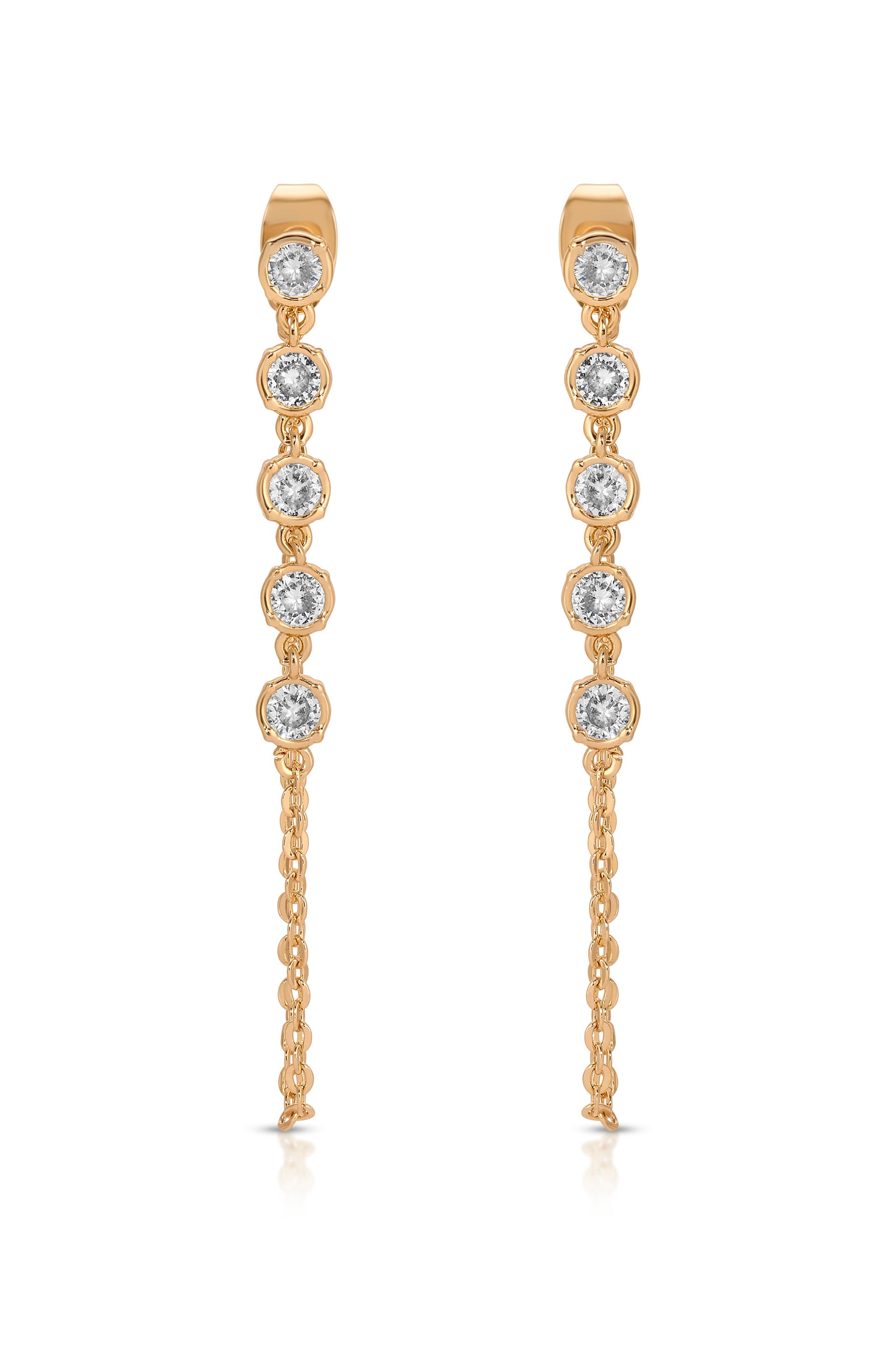 Crystal Chain Danglers Earring