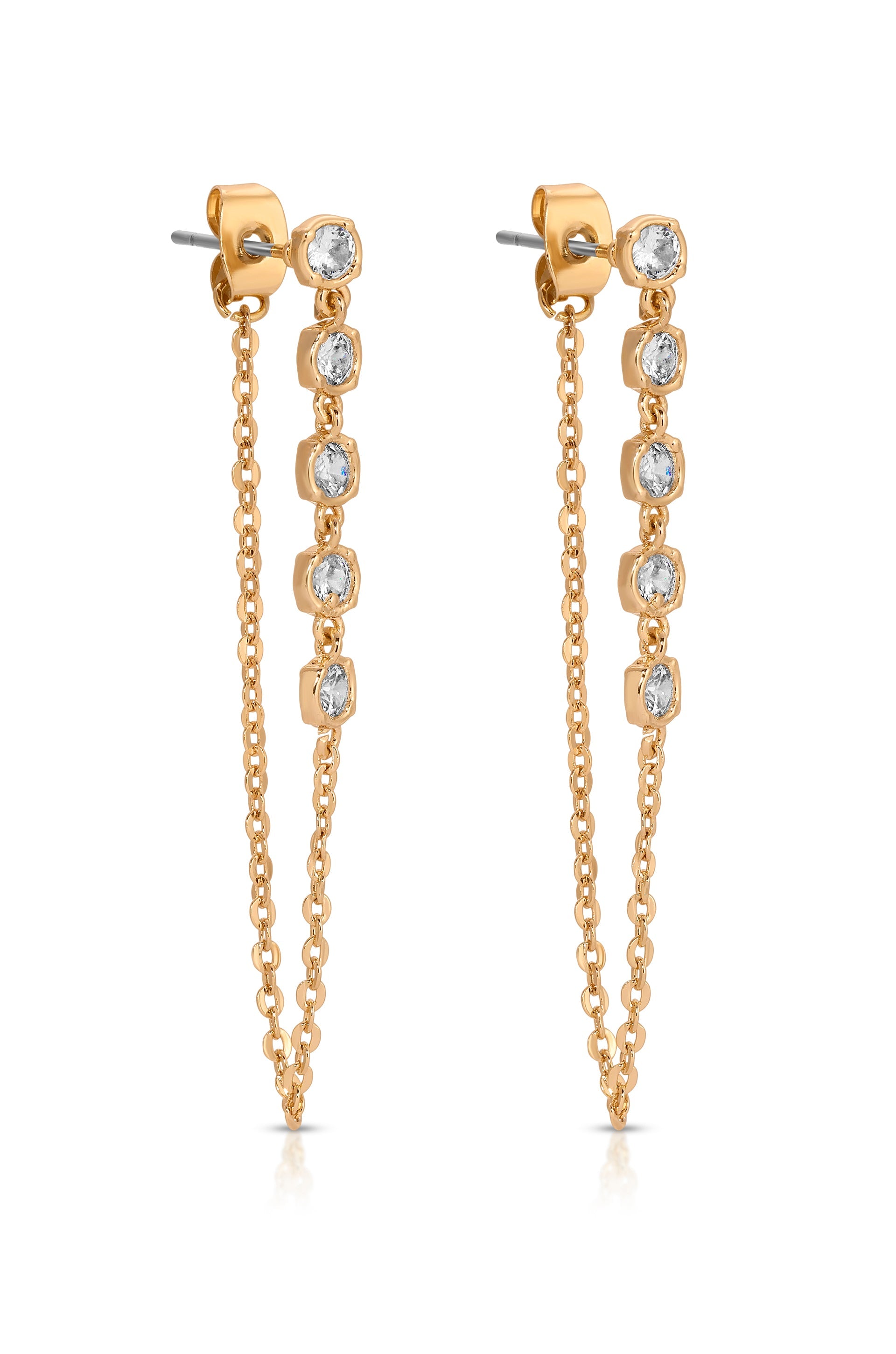 Crystal Chain Danglers Earring