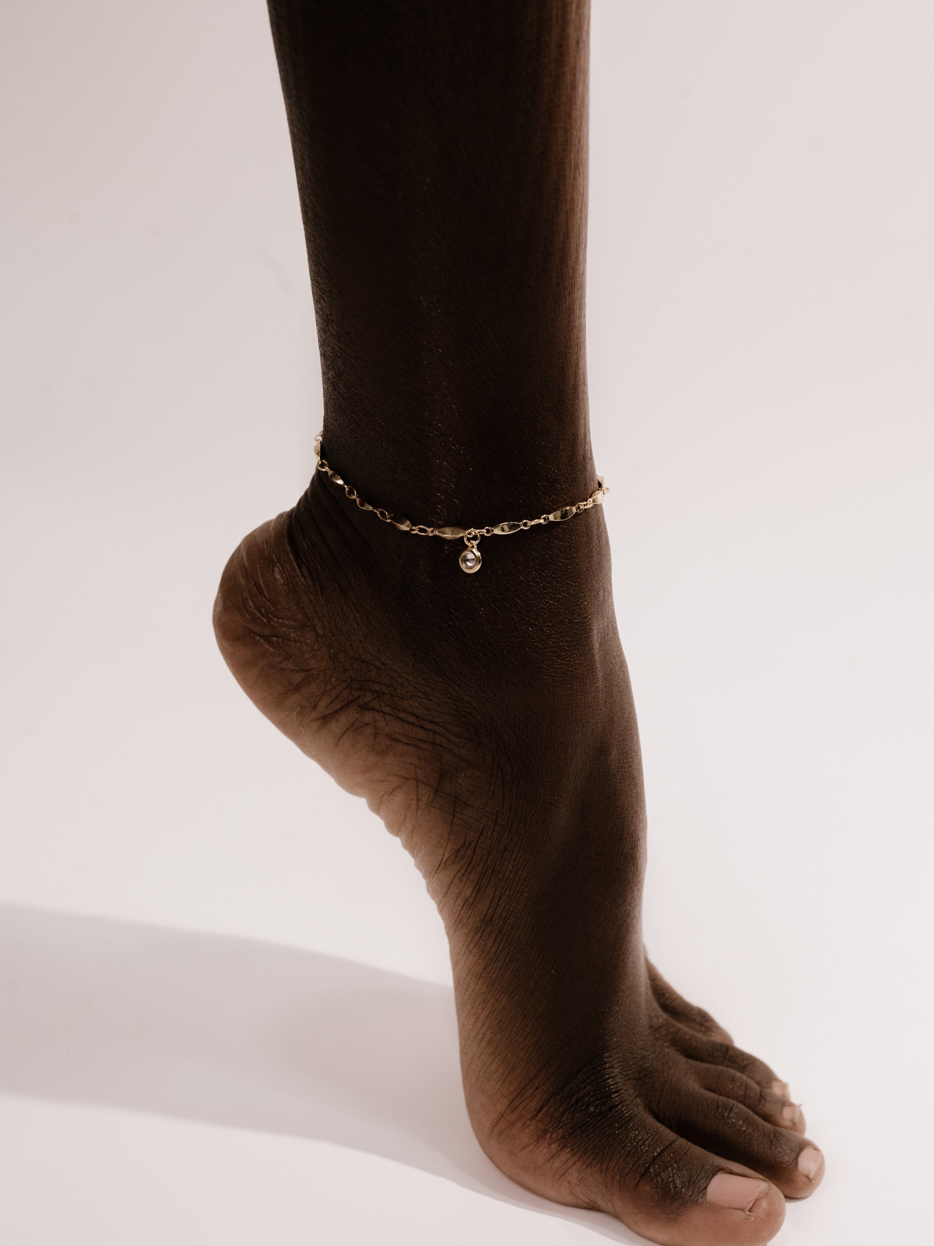 Day Dreamer Anklet with Crystal Charm