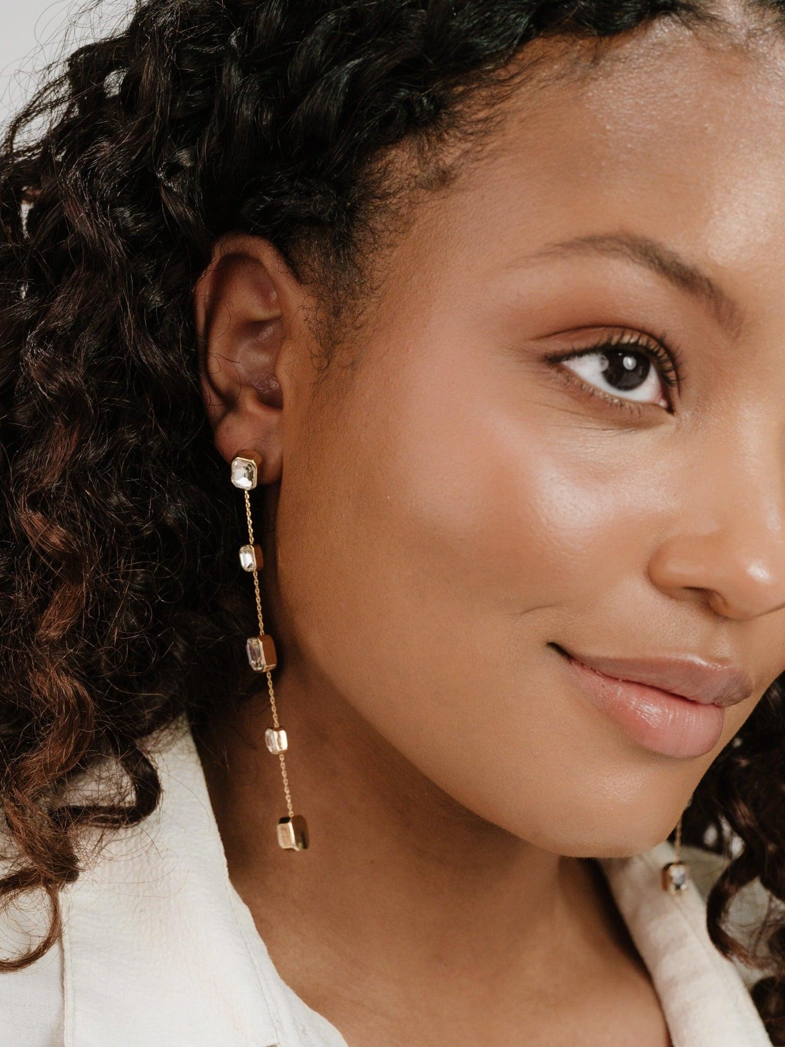 Iconic Crystal Dangle Earrings.