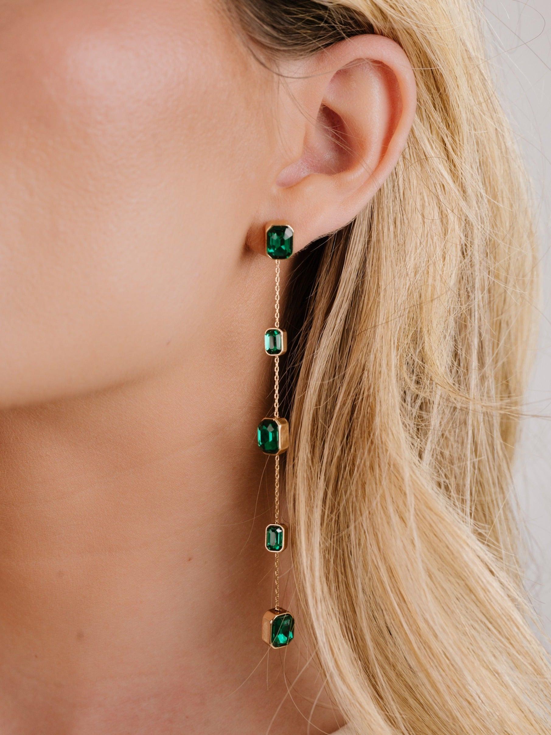 Iconic Crystal Dangle Earrings.