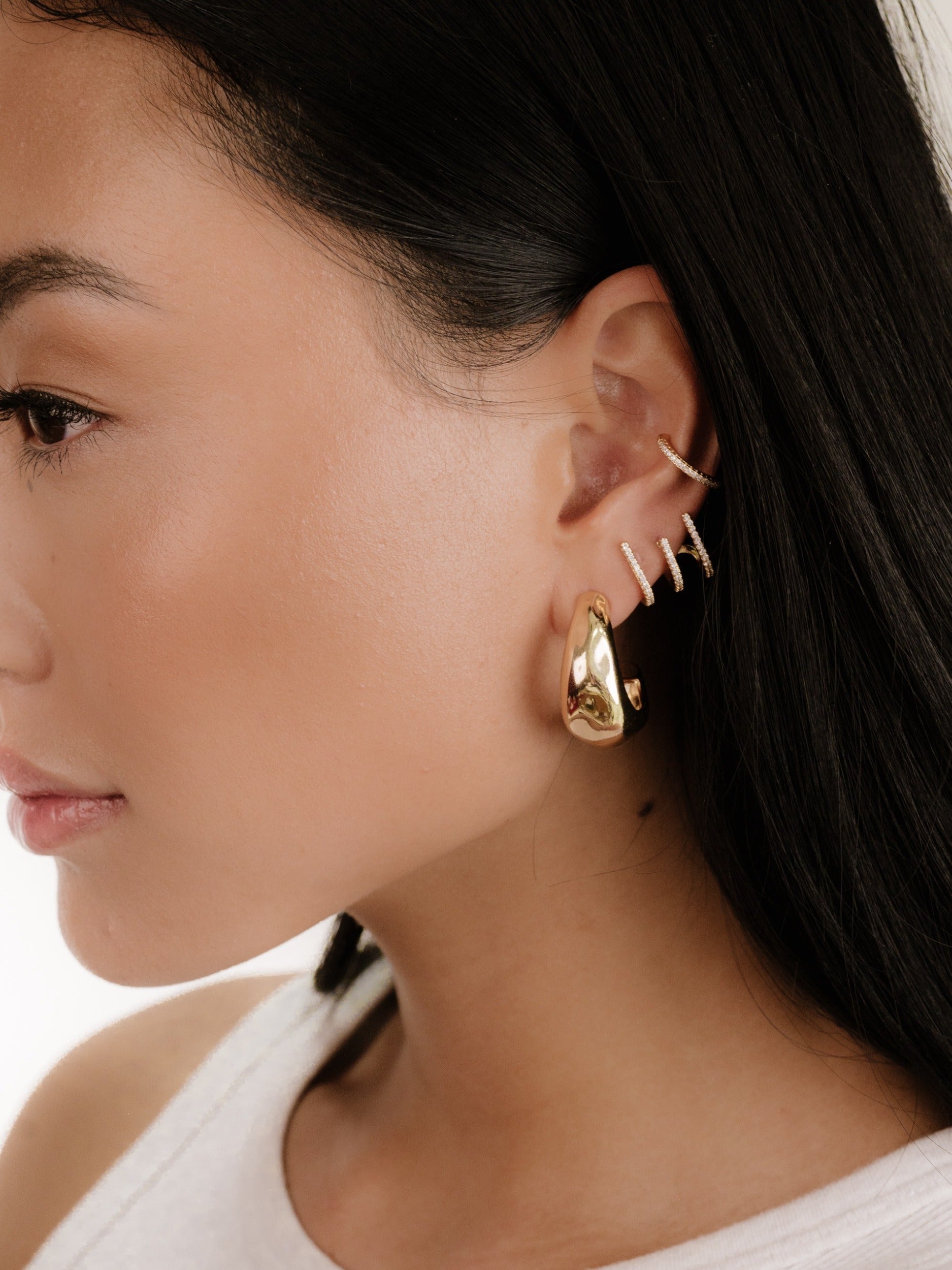 True Golden Hoop Earrings