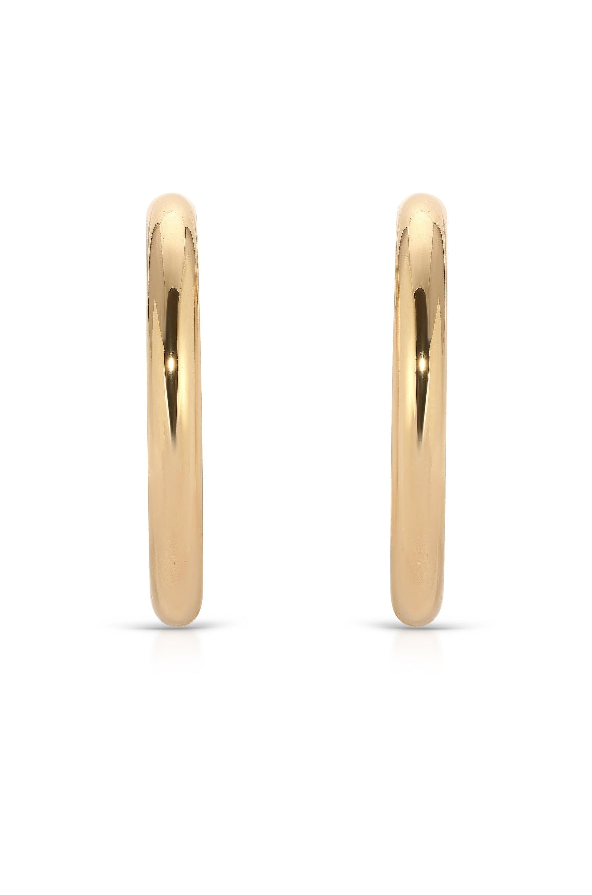 Large Thick Classic Hoops.