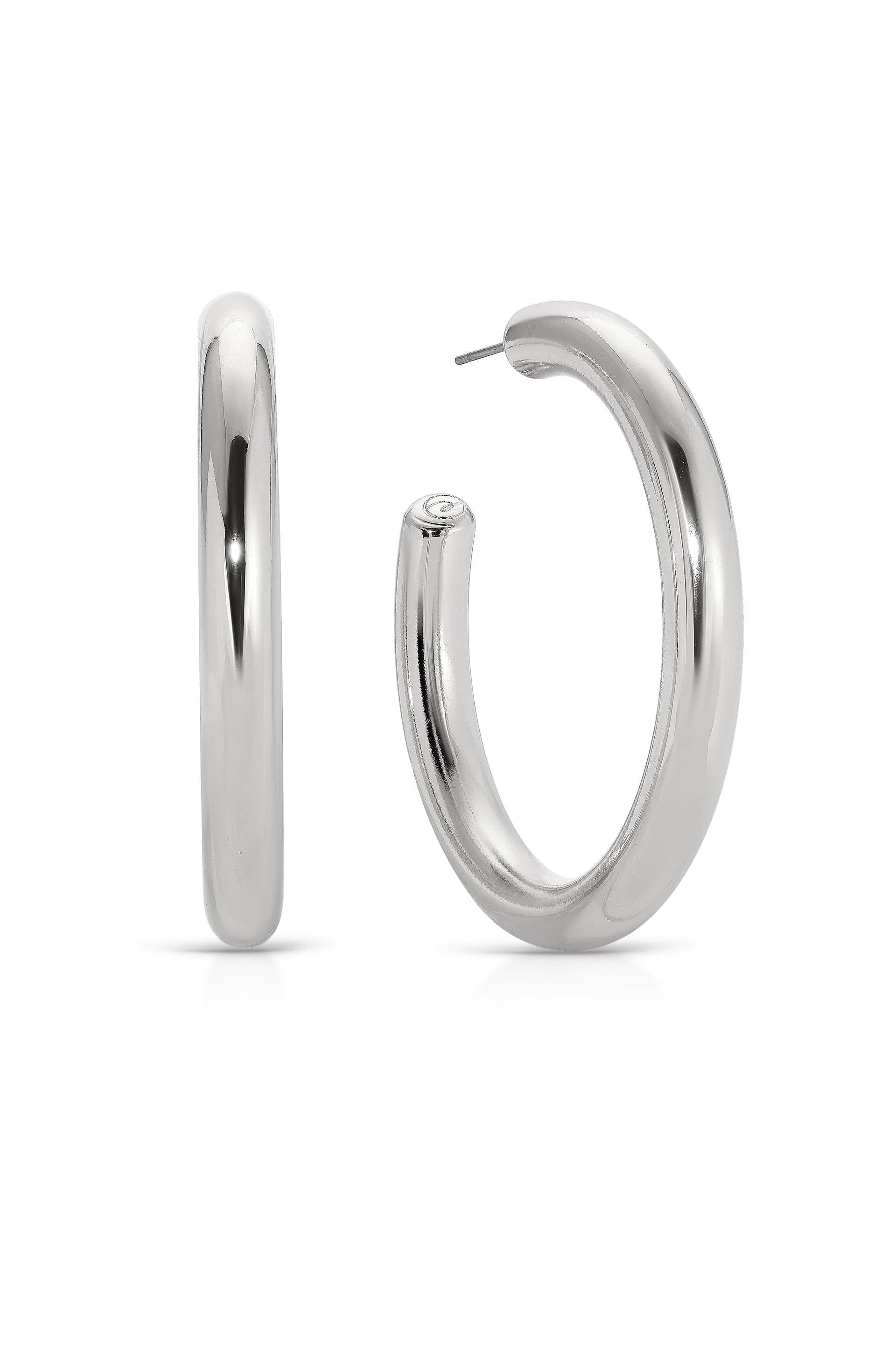 Large Thick Classic Hoops.