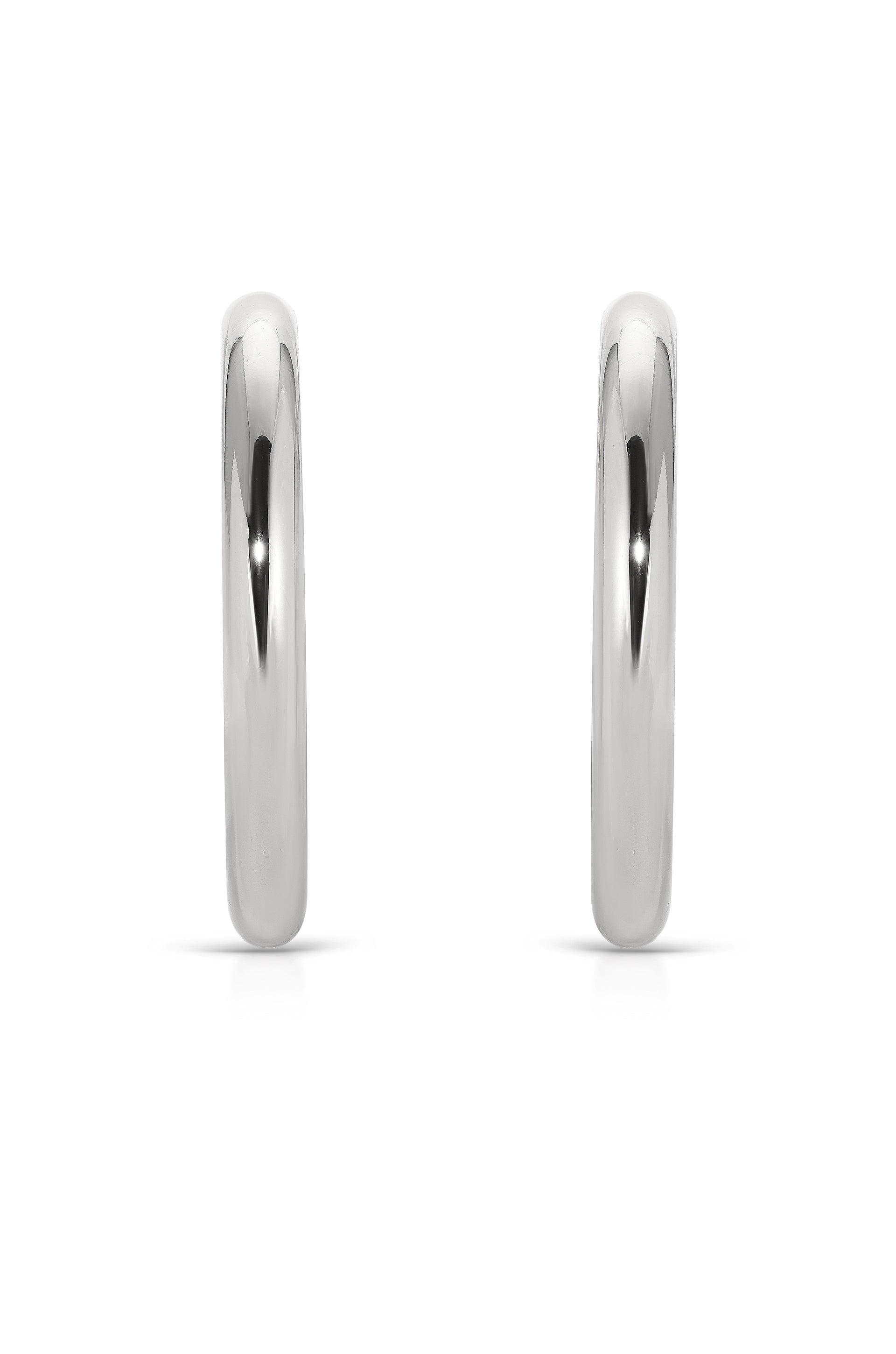 Large Thick Classic Hoops.
