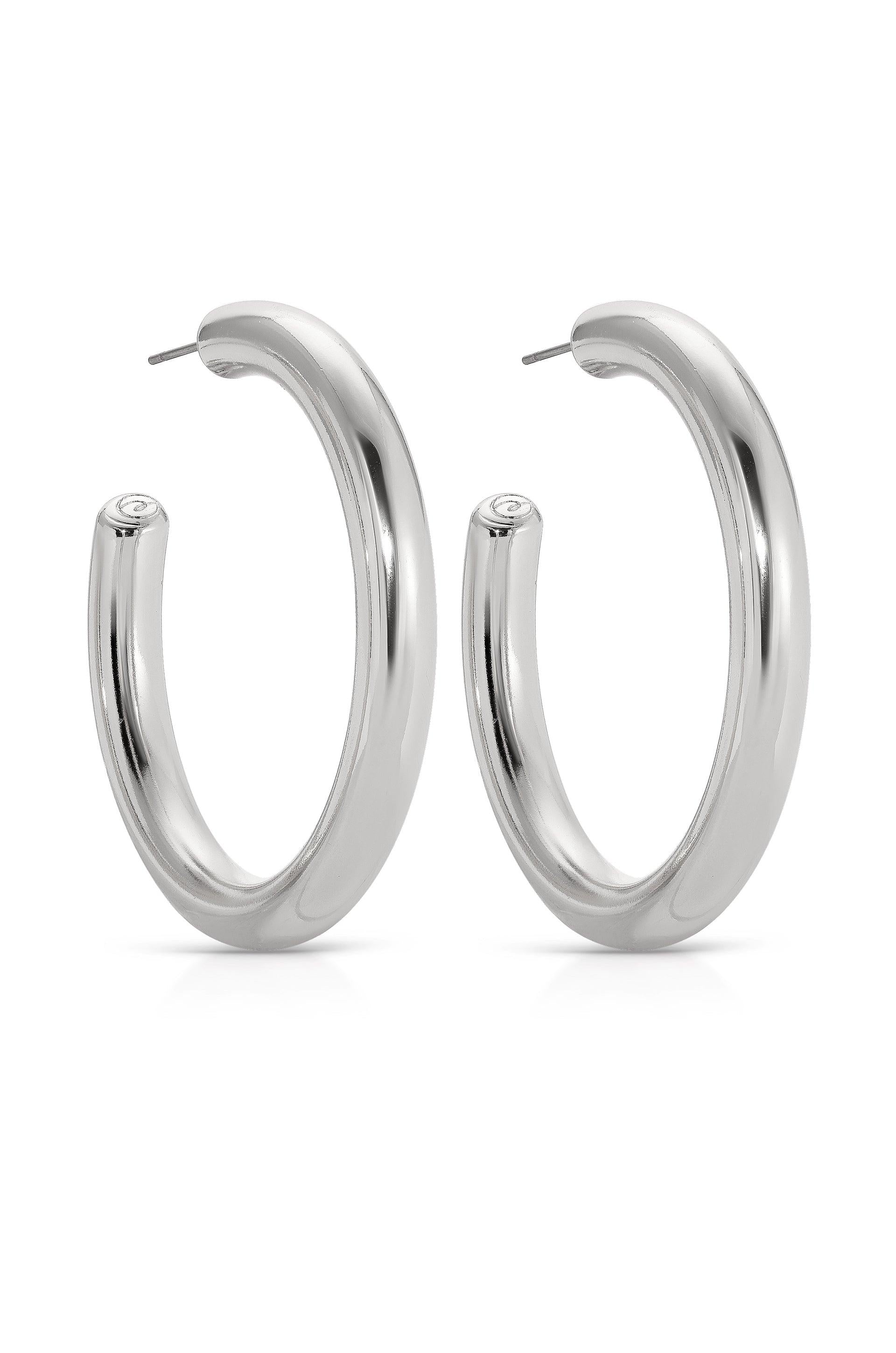Large Thick Classic Hoops.