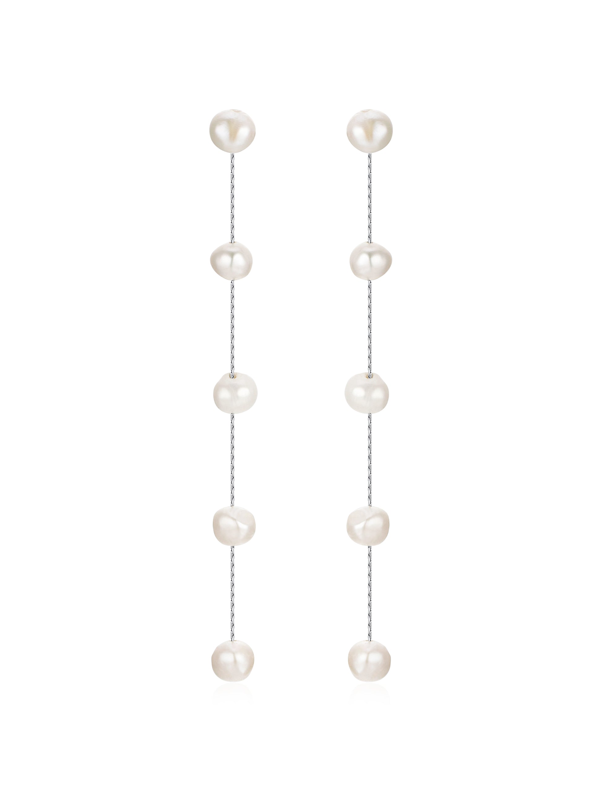 Dripping Pearl Delicate Drop Earrings