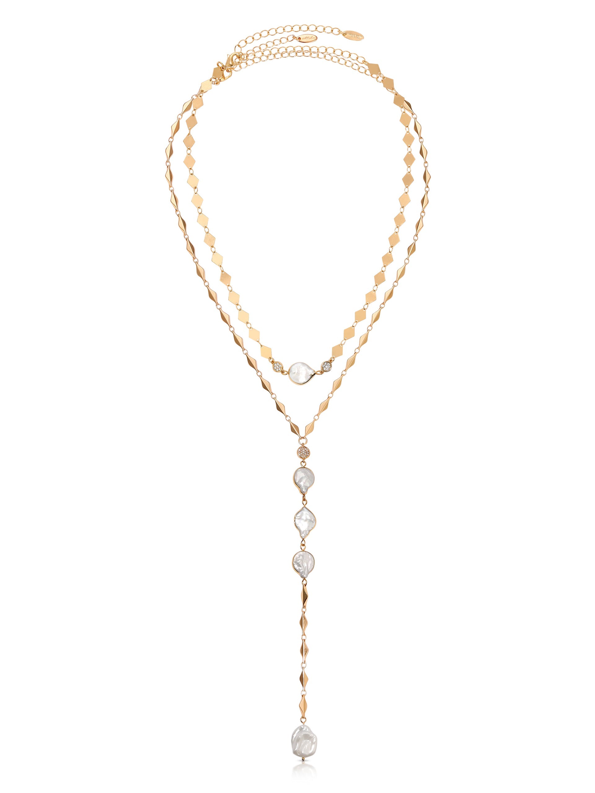 Dreamin' Freshwater Pearl Lariat Set