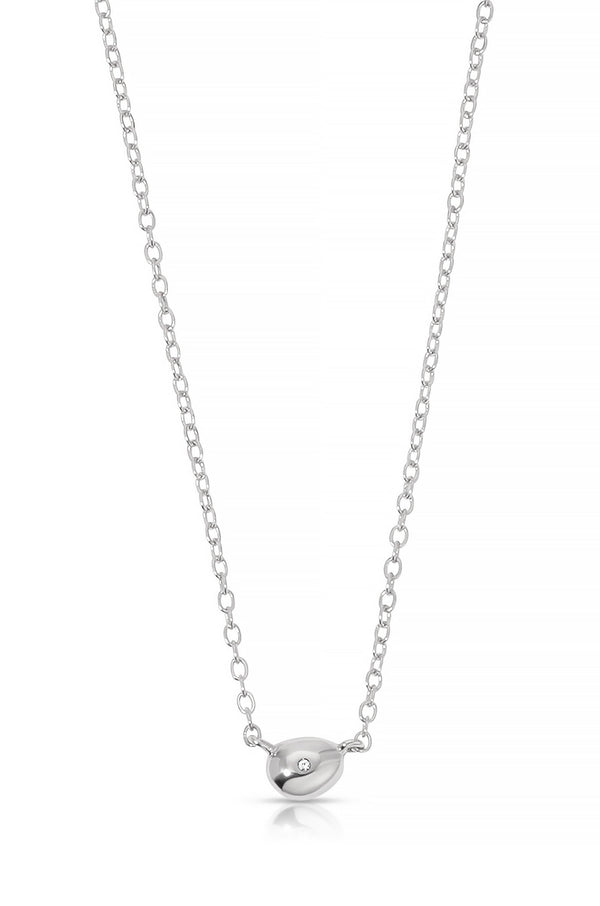 Polished Dainty Pebble Necklace - Flying Tomato - Necklaces - Ettika