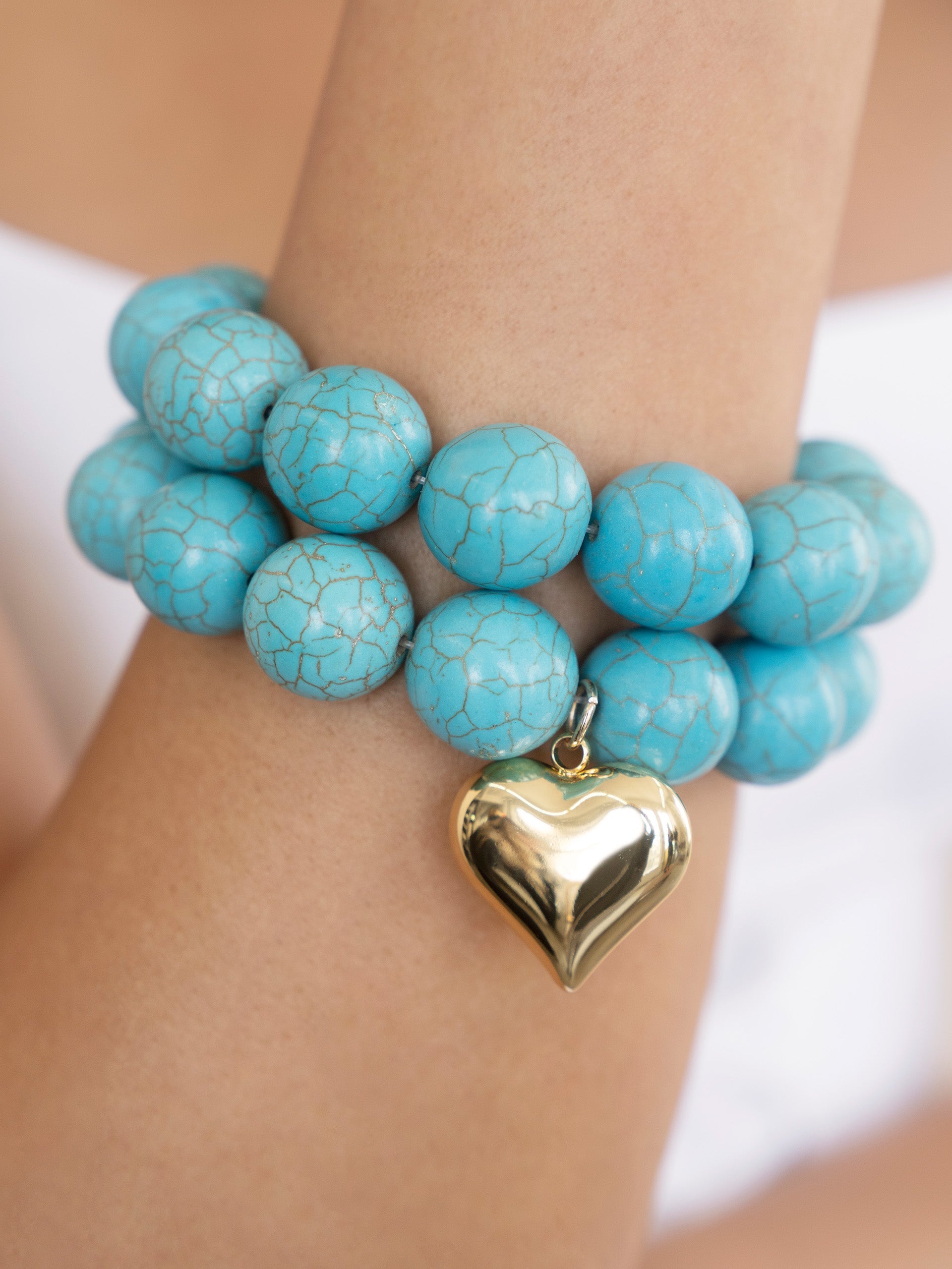 Luck and Love Turquoise Bracelet Set - Flying Tomato - Bracelets - Ettika