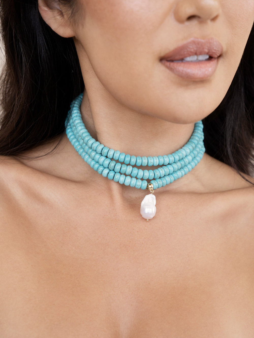 [PREORDER] Marina Layers Turquoise Necklace.