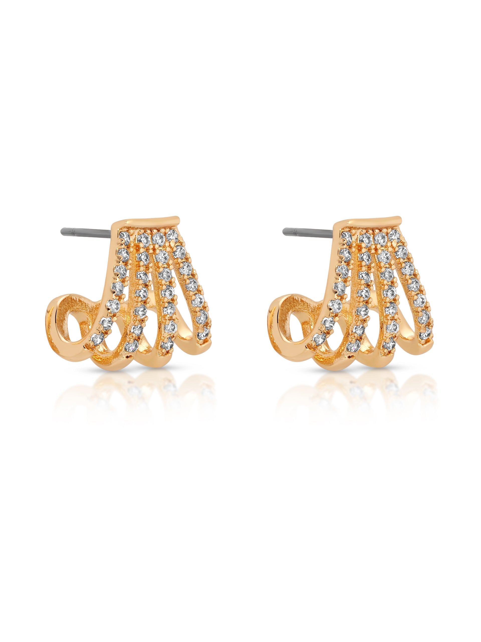 Glisten Wing Pavé Earrings