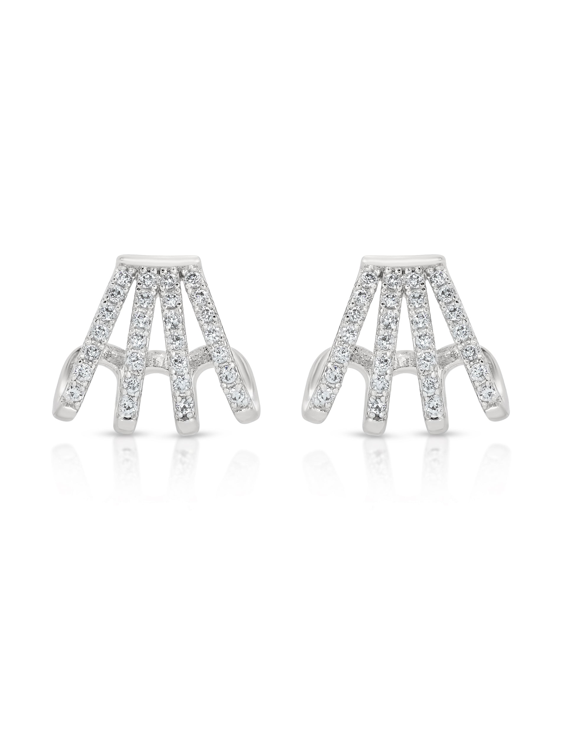 Glisten Wing Pavé Earrings