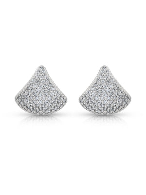 Pavé Encrusted Huggie Hoops - Flying Tomato - Earrings - Ettika