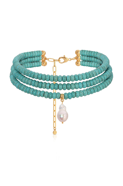 [PREORDER] Marina Layers Turquoise Necklace.