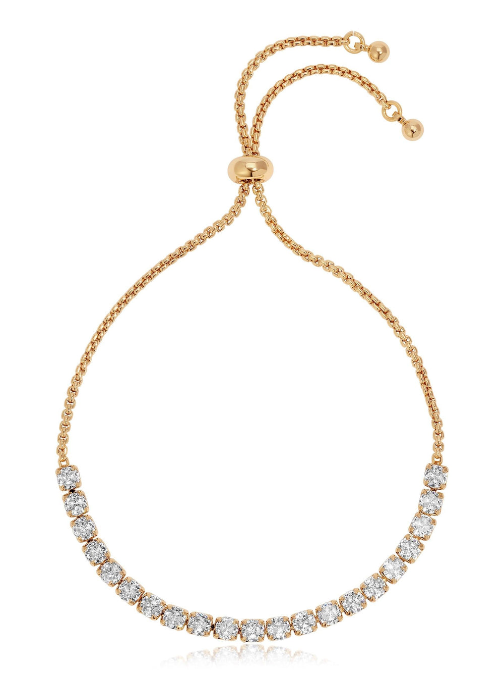 Adjustable Dainty Crystal Bracelet.